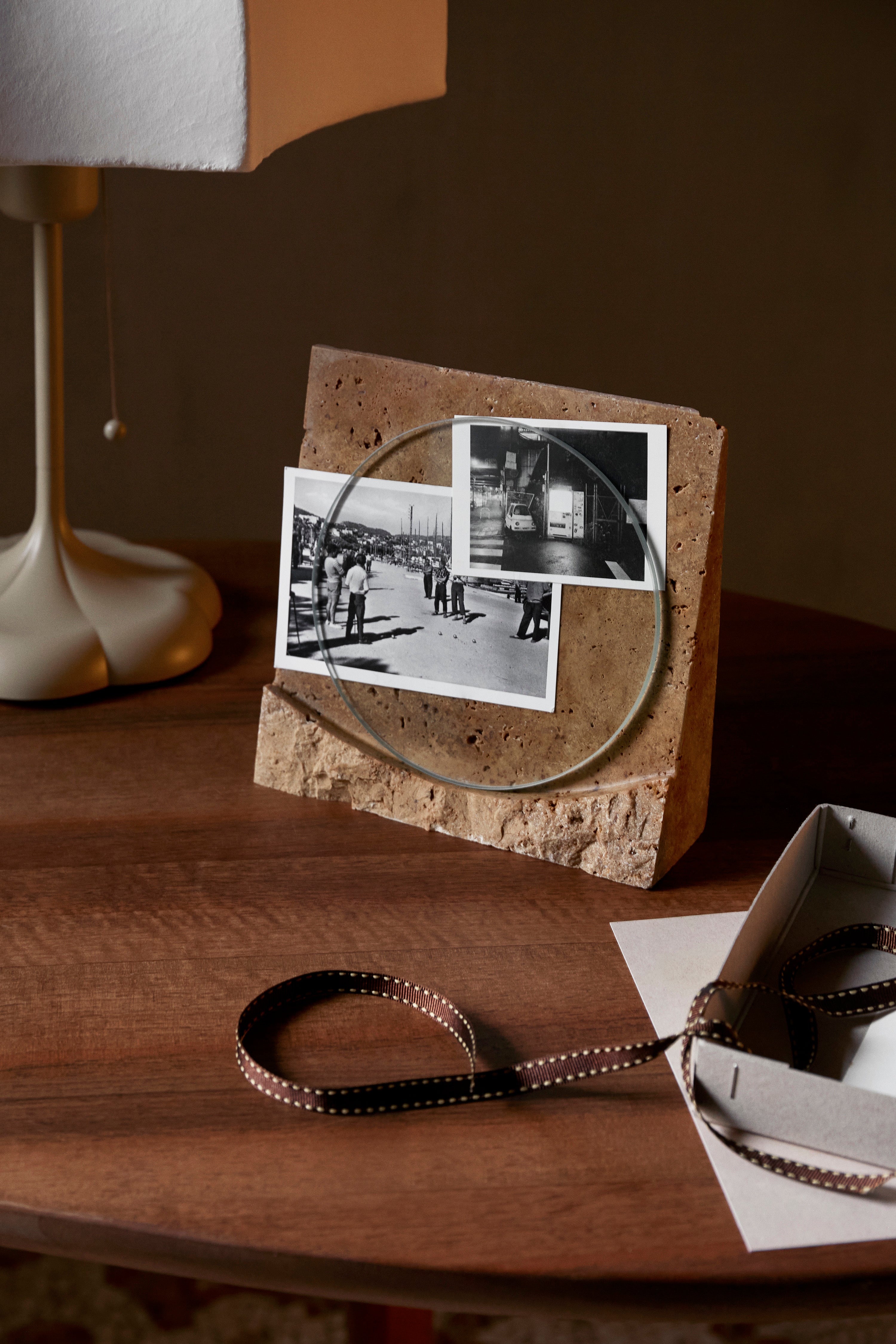 Decorative frame KLINT travertine