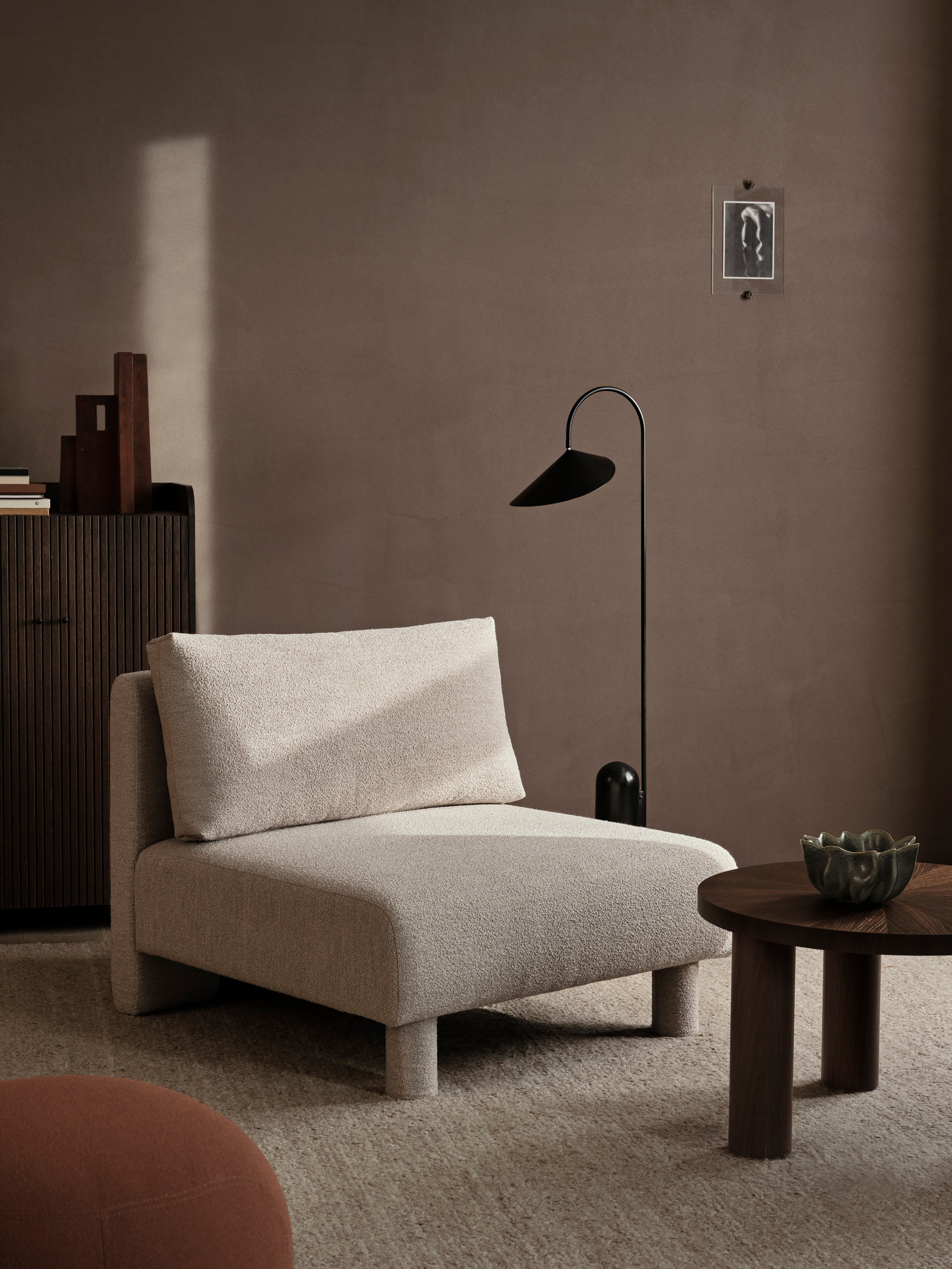 Dase modular sofa - the middle element upholstered