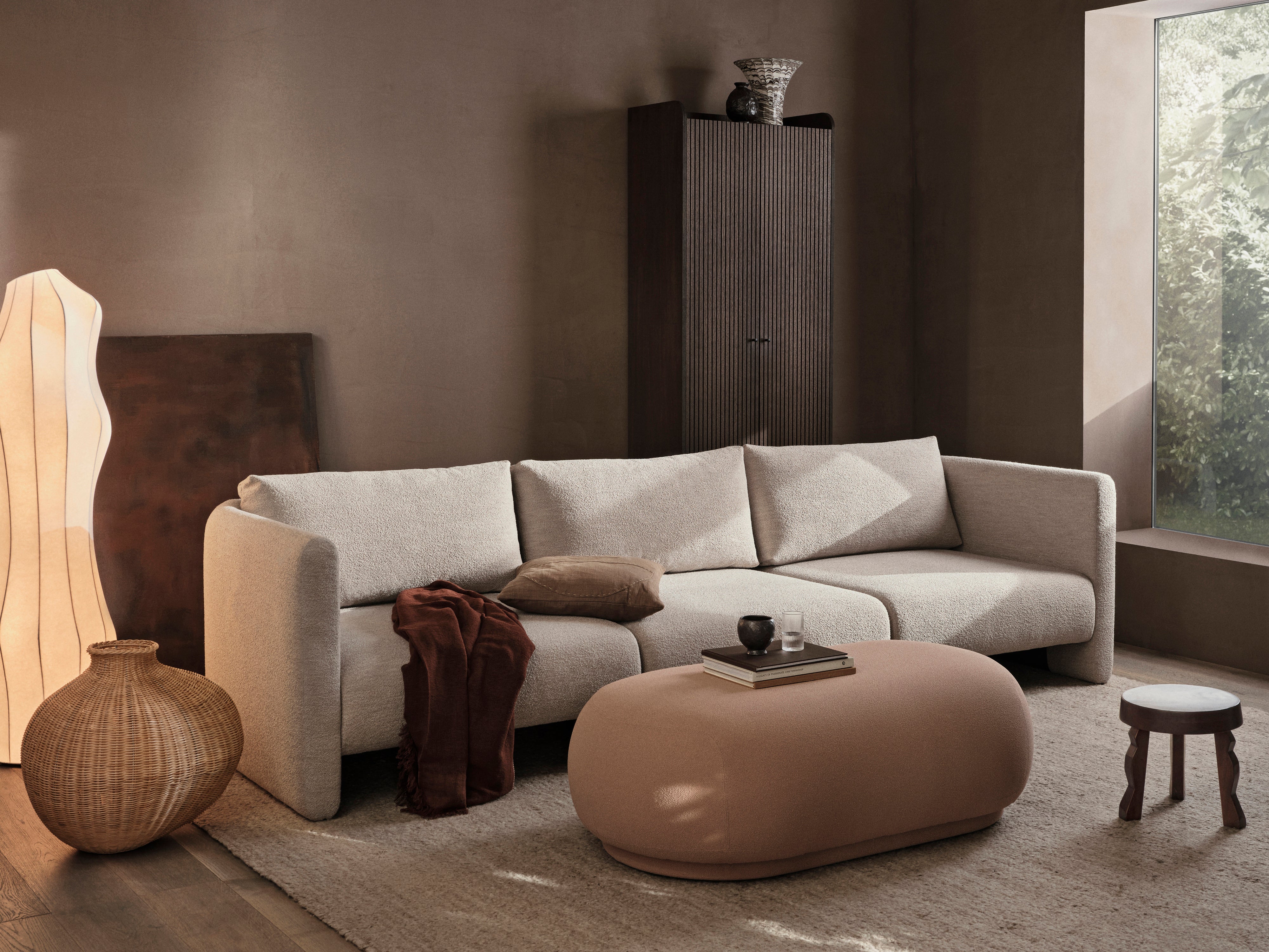 Dase modular sofa - the middle element upholstered