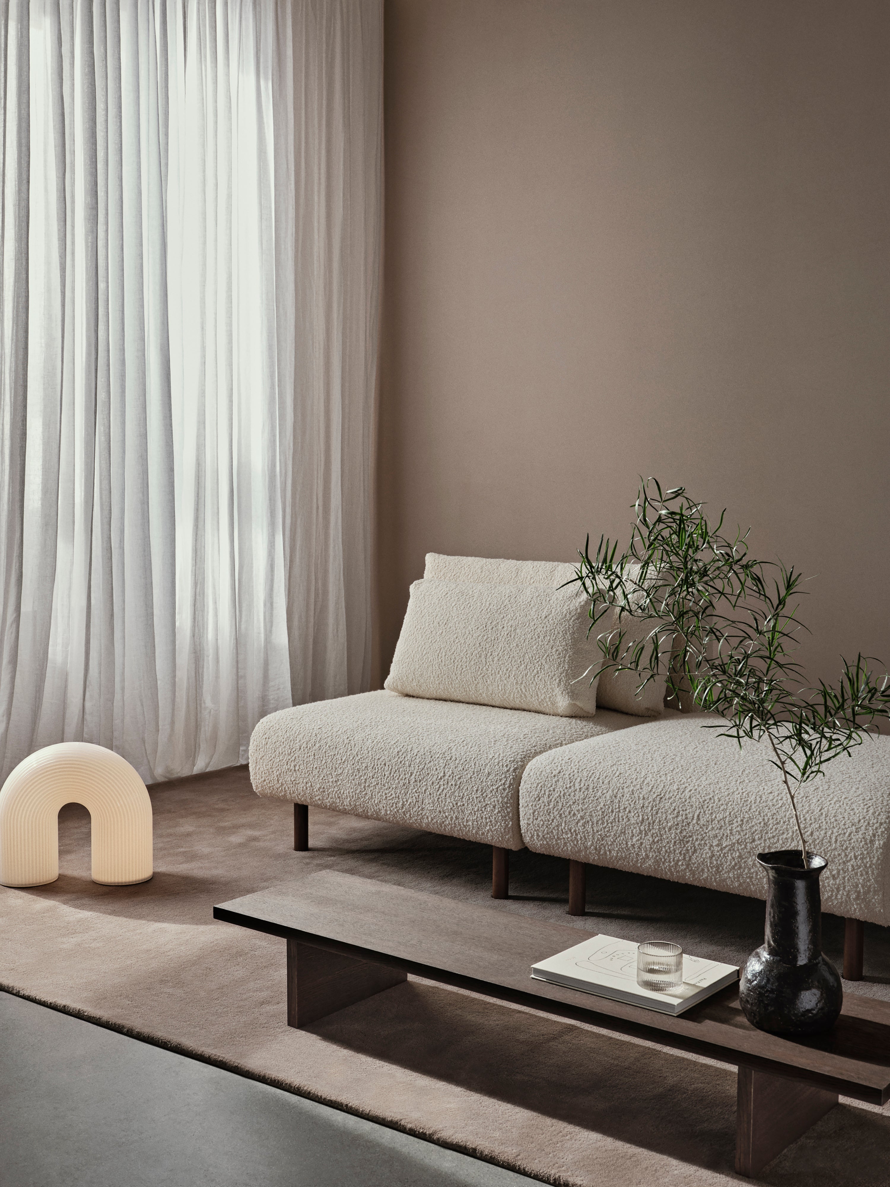 Dase modular sofa - the middle element upholstered