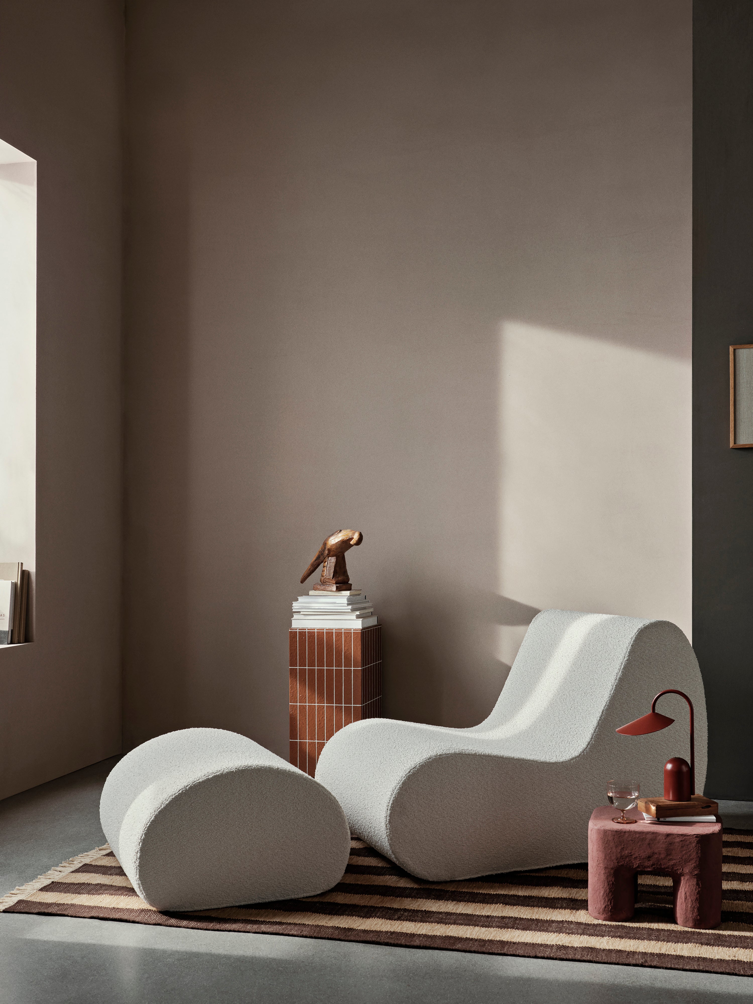 Modular sofa outer Roula broken white