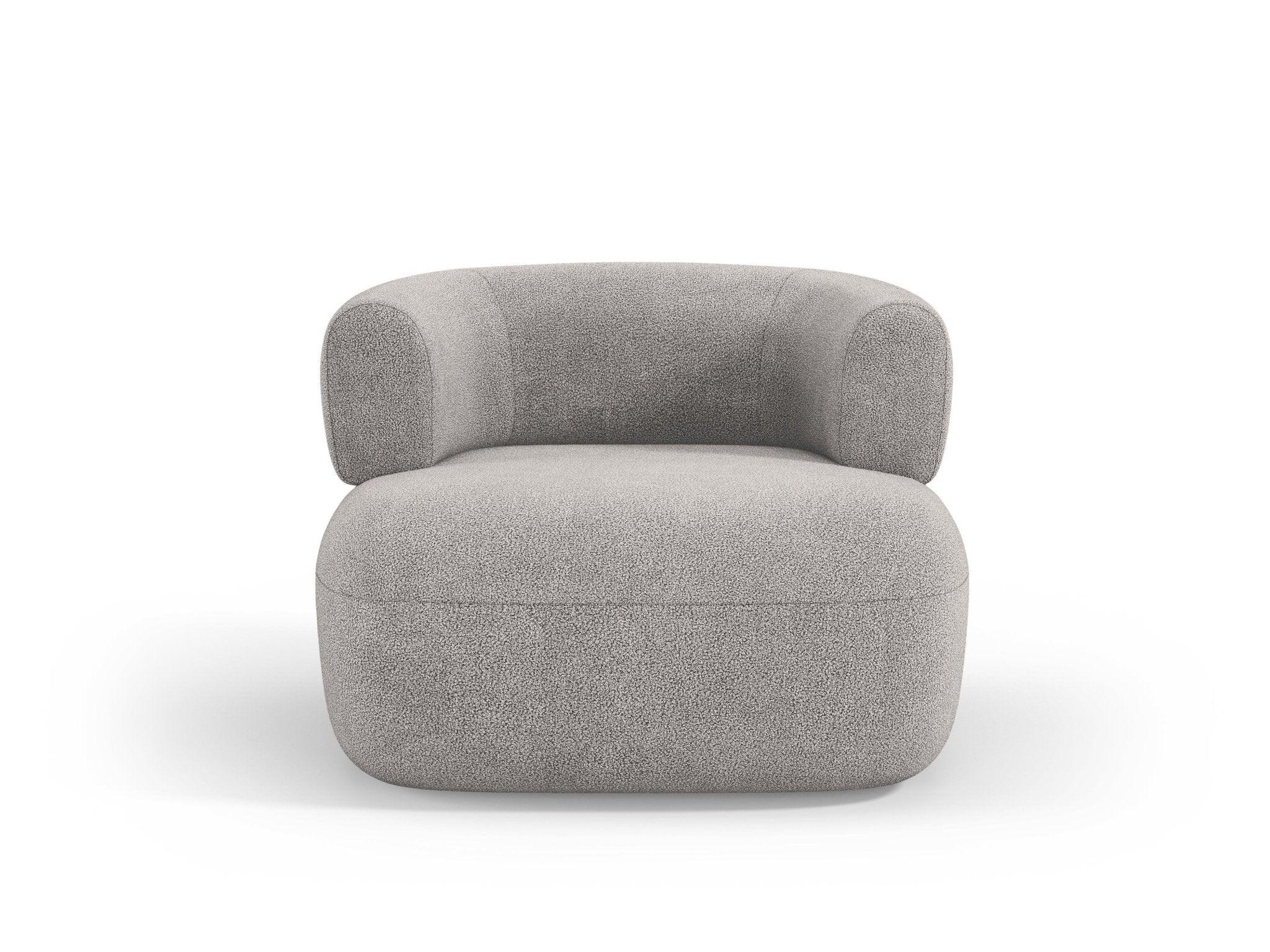 ALDRIN armchair light grey boucle Windsor & Co Eye on Design