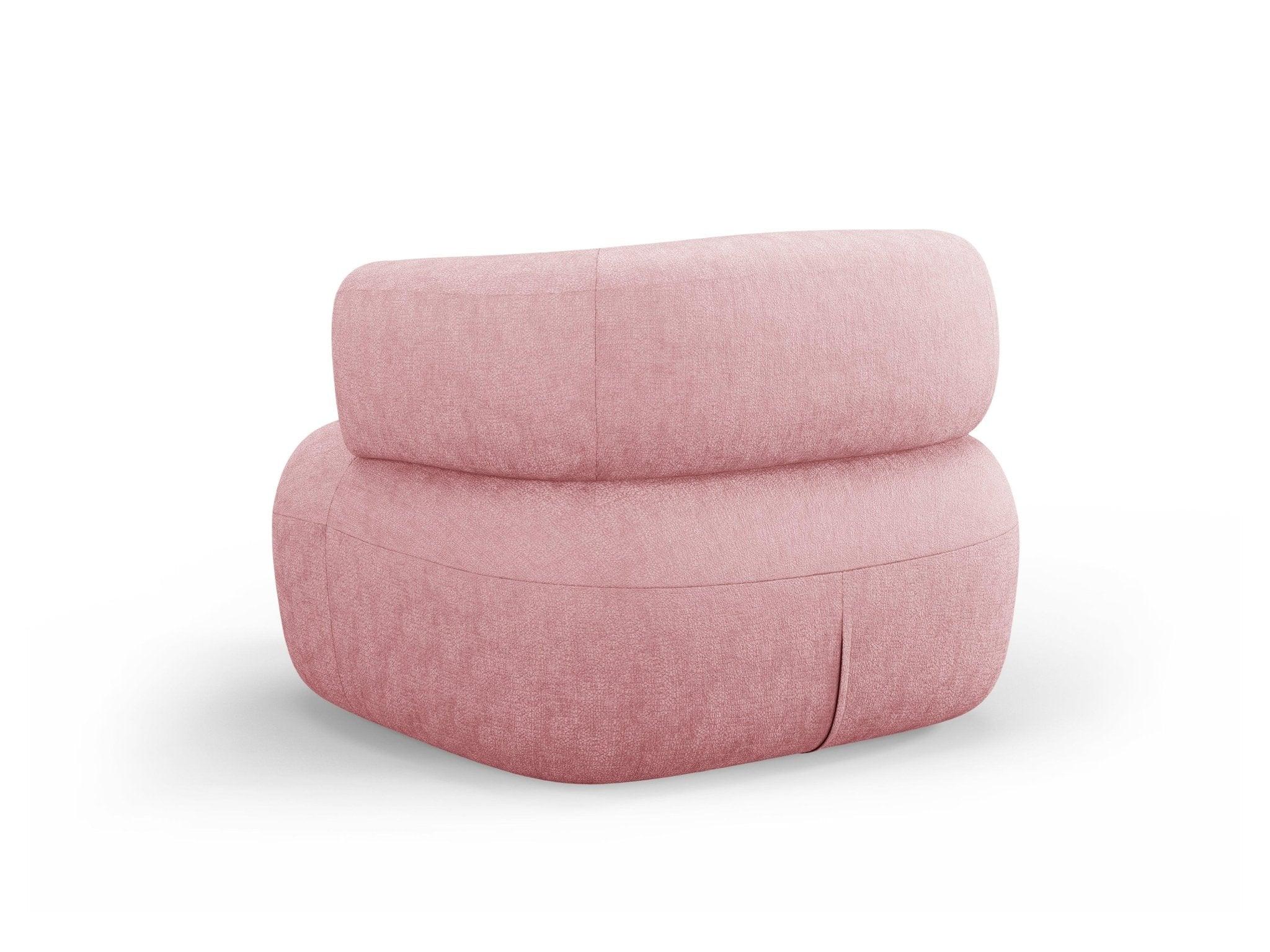 ALDRIN armchair pink chenille Windsor & Co Eye on Design