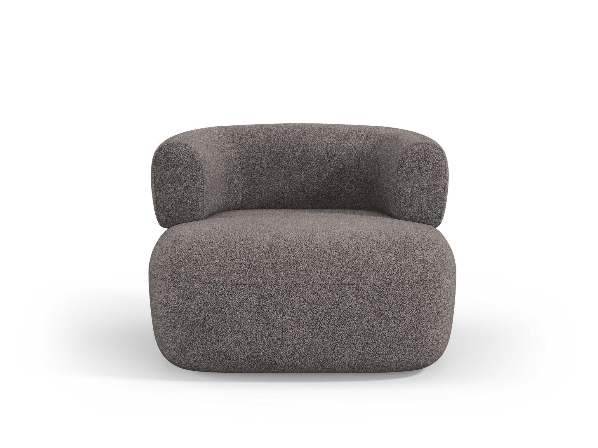 ALDRIN armchair grey boucle Windsor & Co Eye on Design