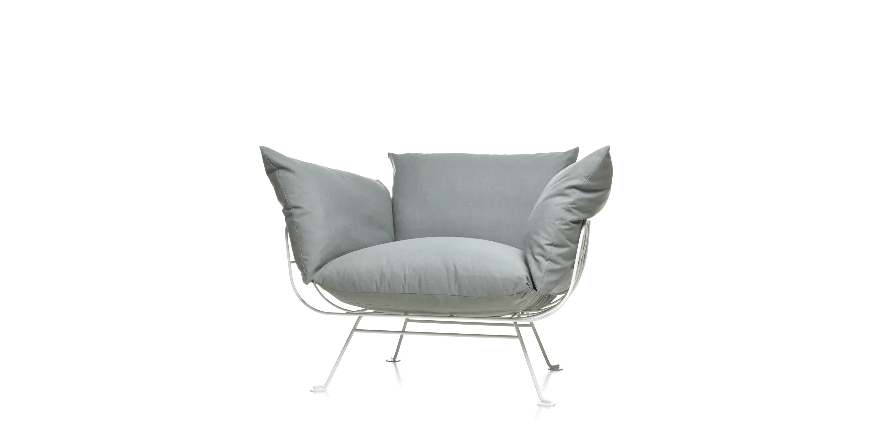 Armchair NEST white base Moooi Eye on Design