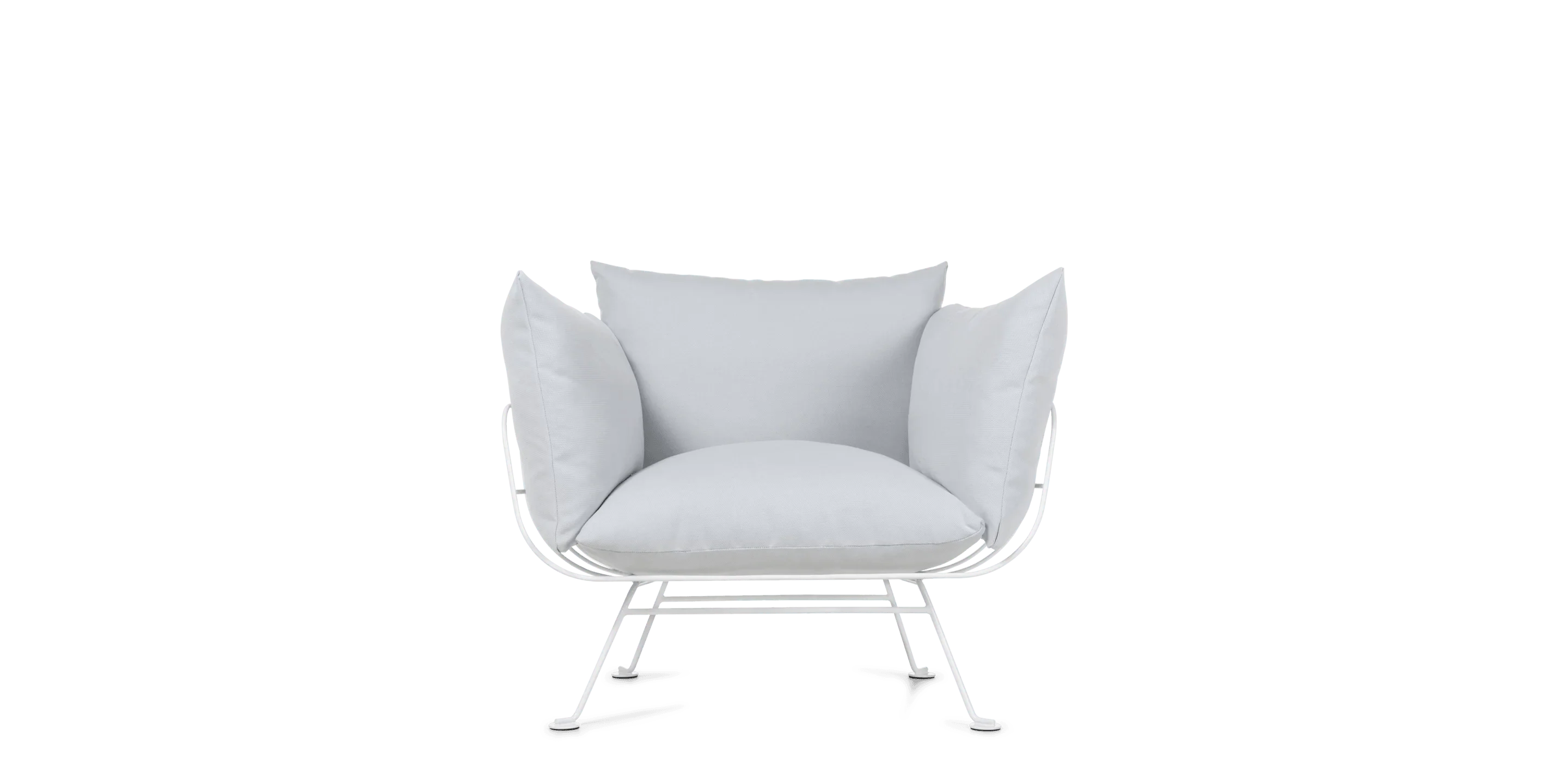 Armchair NEST white base Moooi Eye on Design