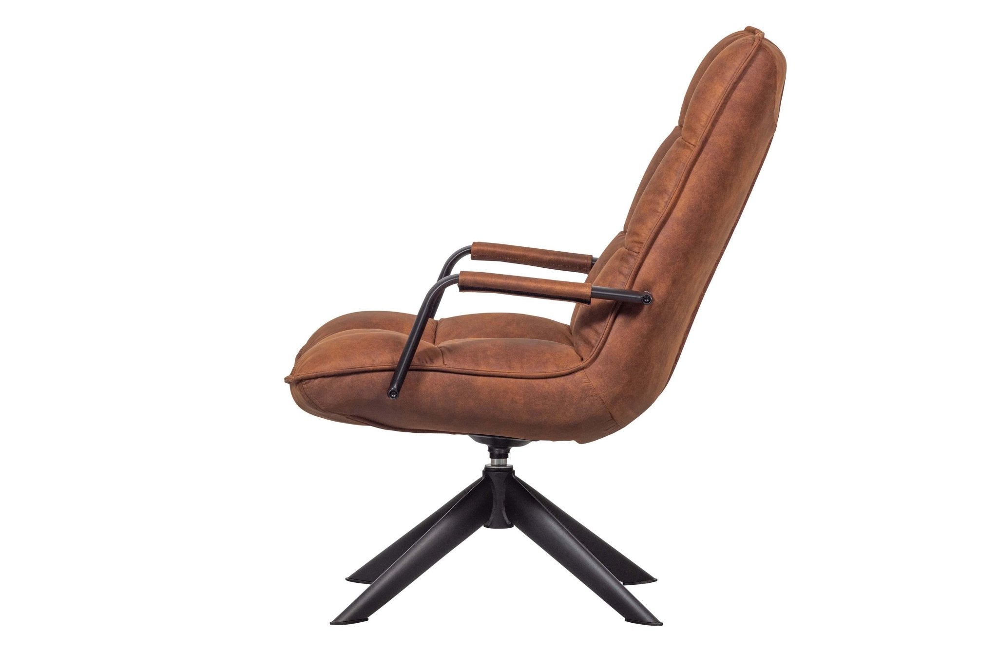 Fotel obrotowy z podłokietnikami JOUKE brązowy Woood    Eye on Design