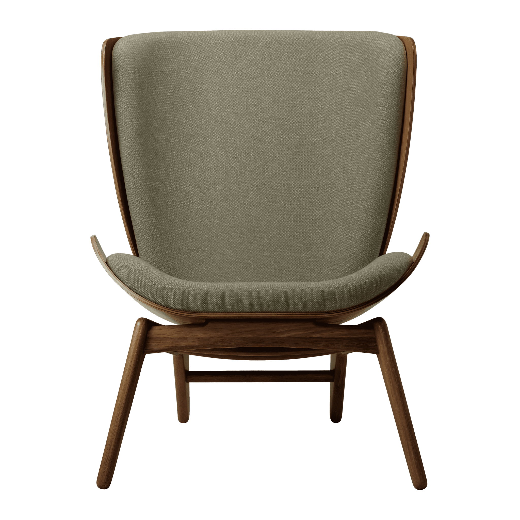 Fotel READER szałwiowy z ciemno dębową podstawą UMAGE    Eye on Design