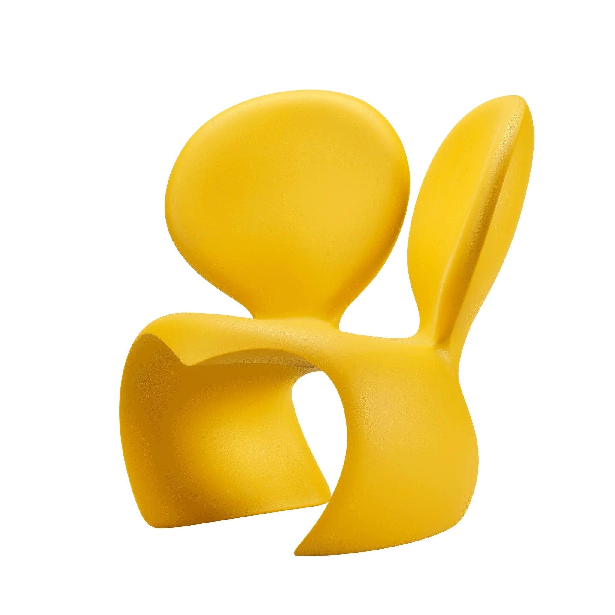 Fotel zewnętrzny DON'T F**K WITH THE MOUSE żółty Qeeboo    Eye on Design