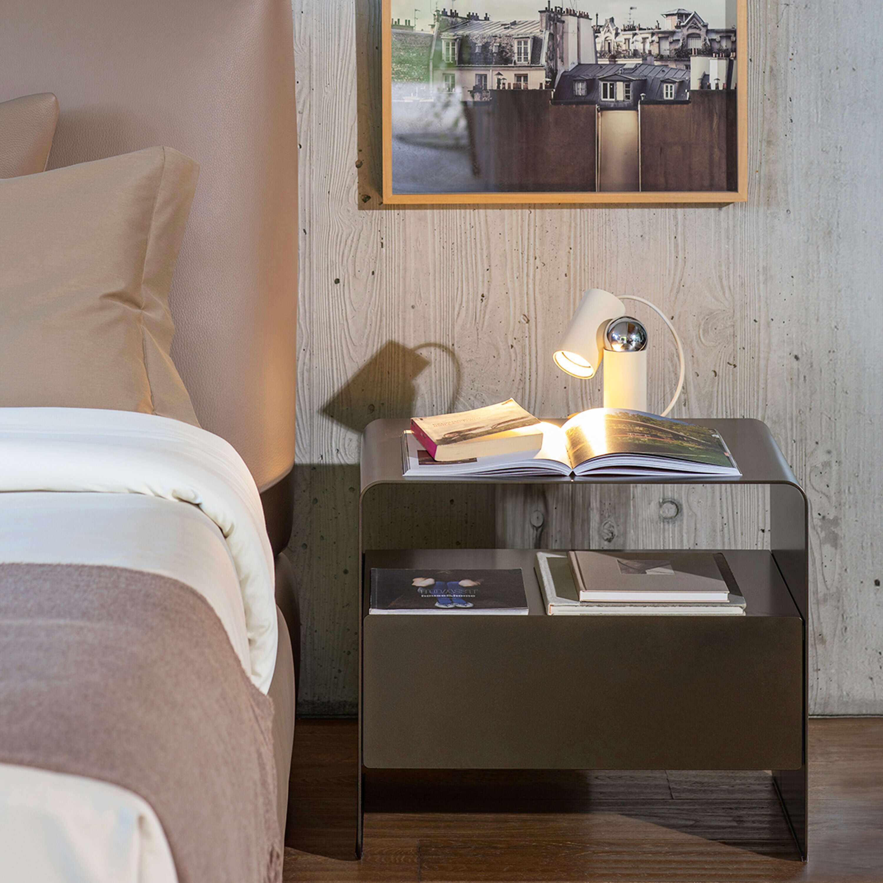 BILBOQUET Cream Table Lamp