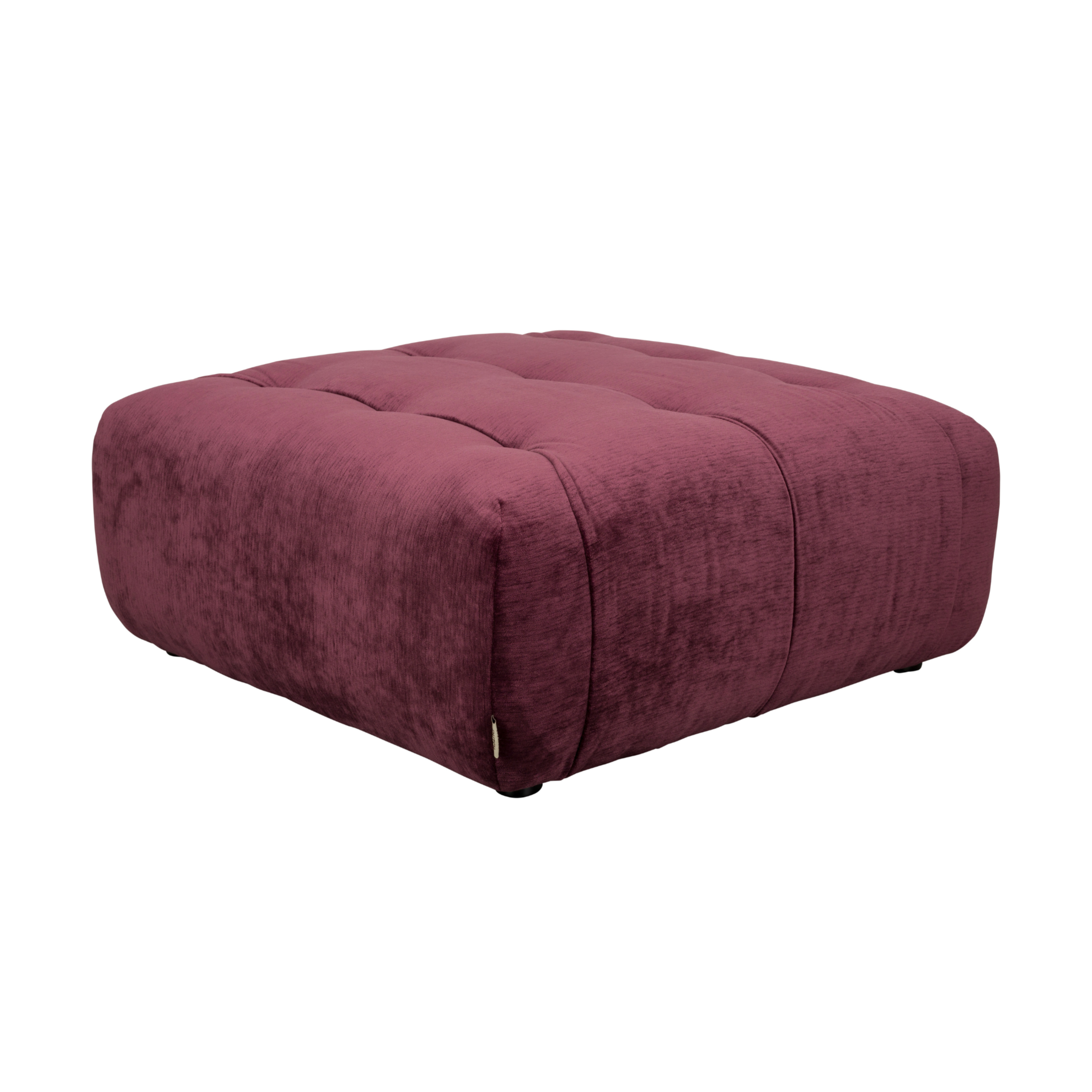 GIADA plum velvet pouf