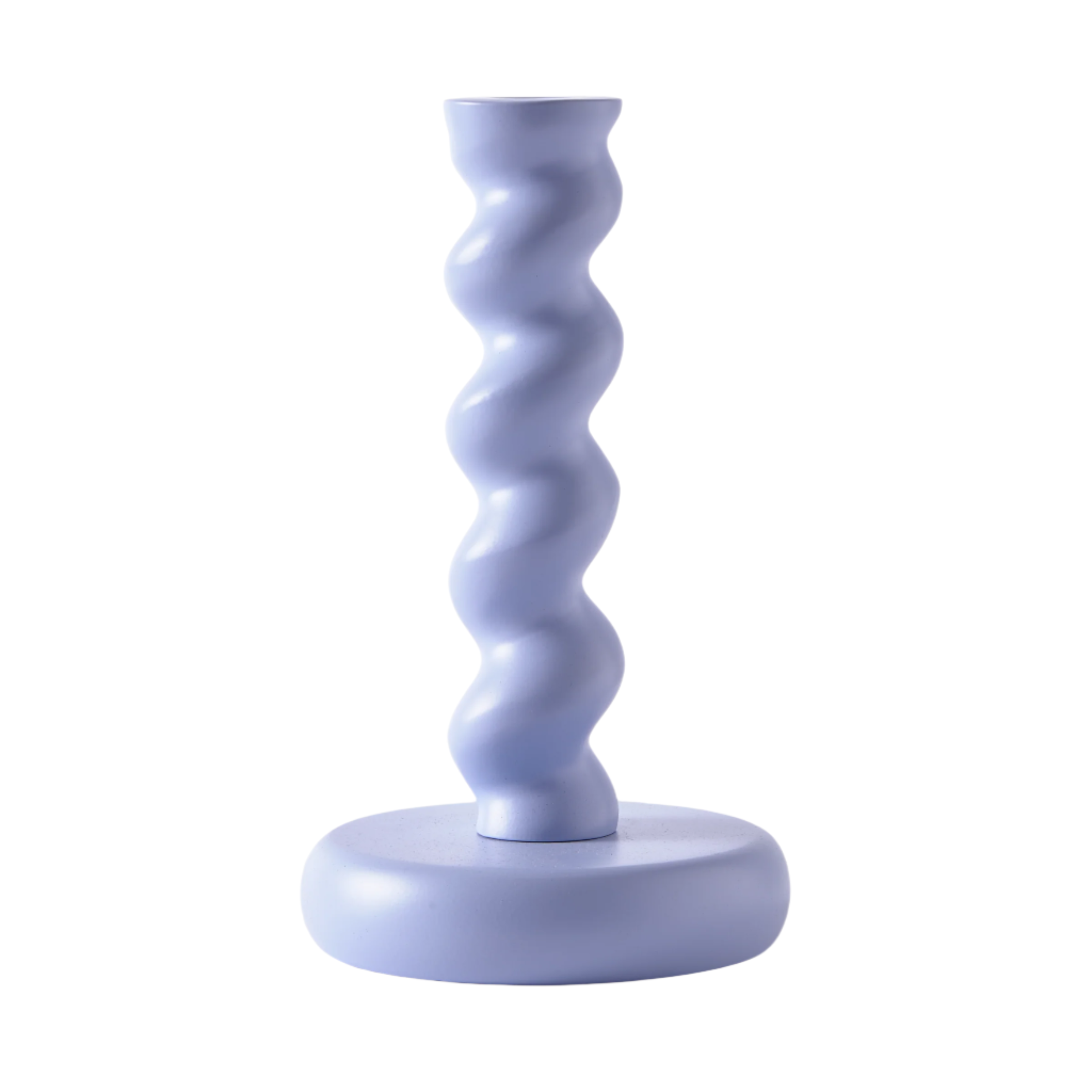 Świecznik TWISTER jasnoniebieski