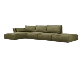 green corner sofas