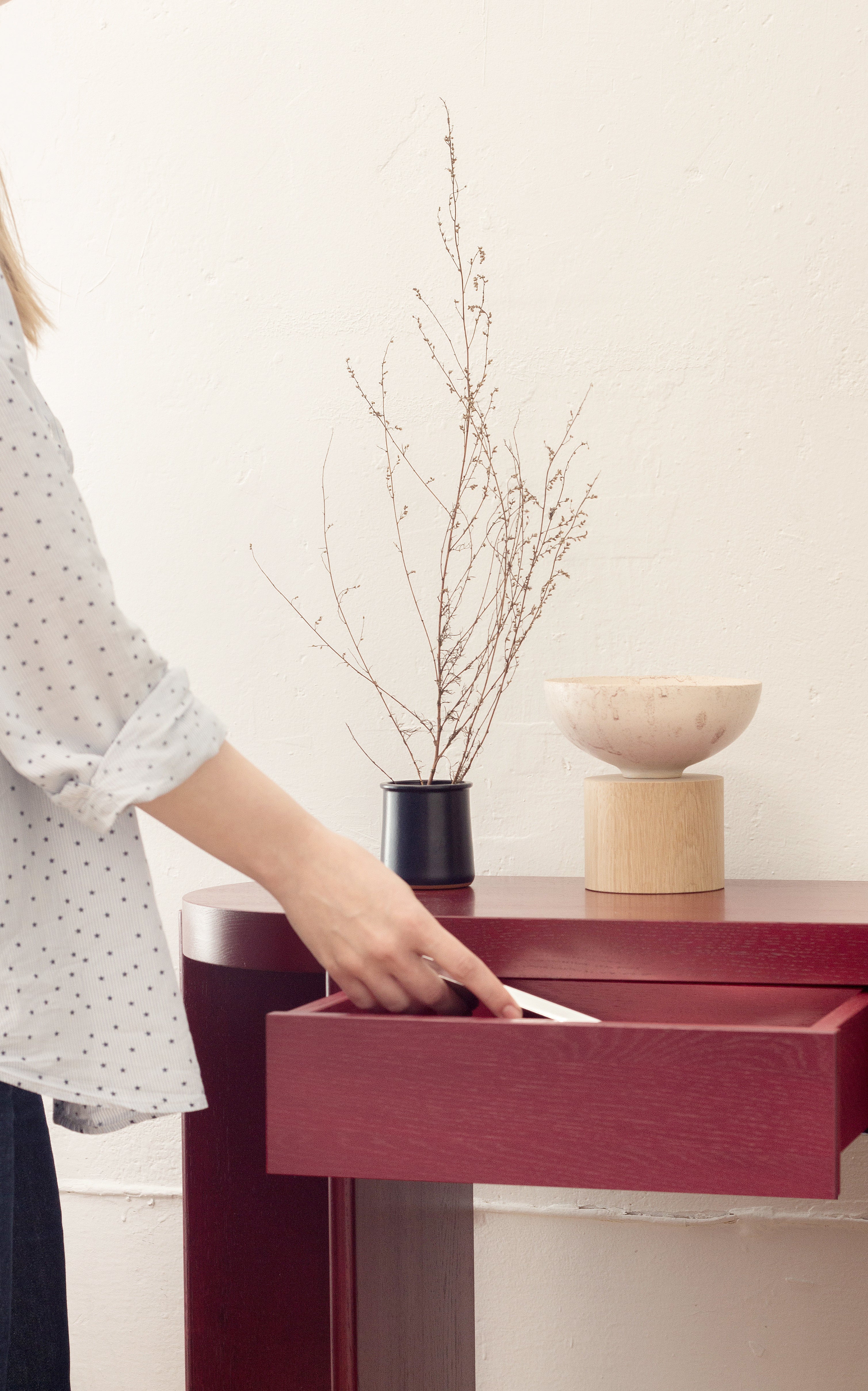 KIRU DUO Console Pink Oak Wood