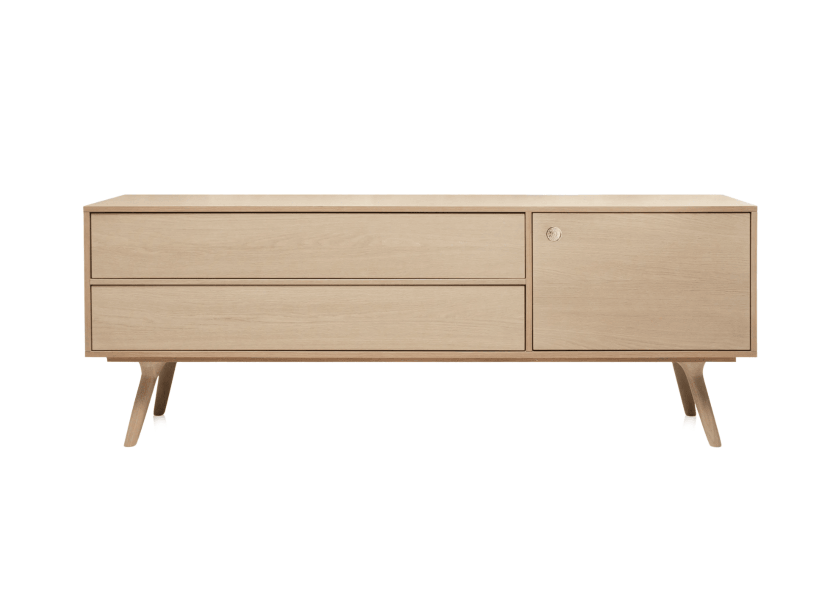 ZIO chest of drawers solid oak white wash Moooi Eye on Design