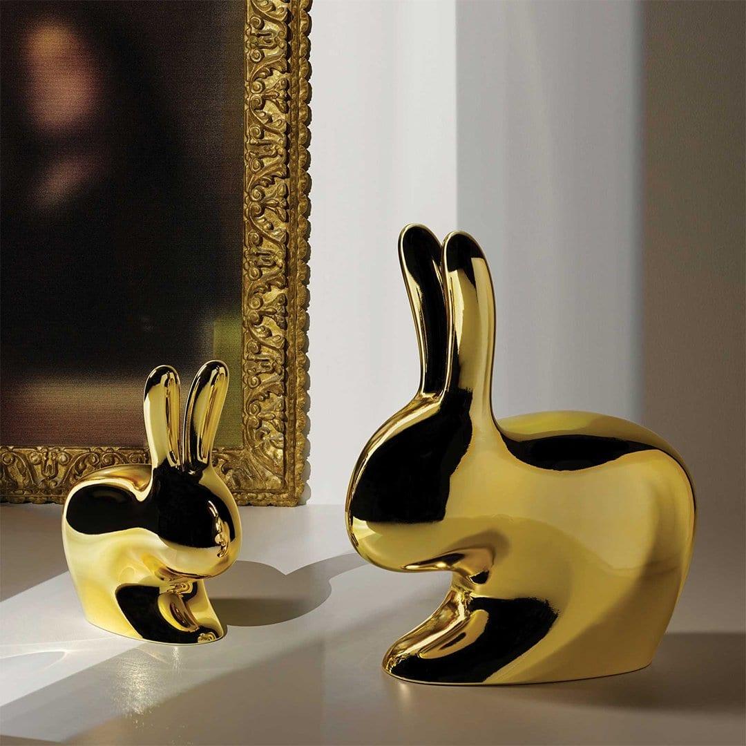 Krzesełko BABY RABBIT METALLIC miedziany Qeeboo    Eye on Design