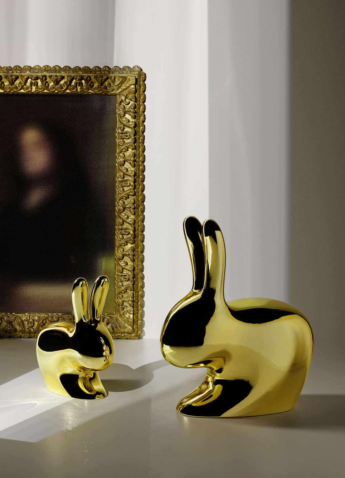Krzesełko RABBIT miedziany Qeeboo    Eye on Design