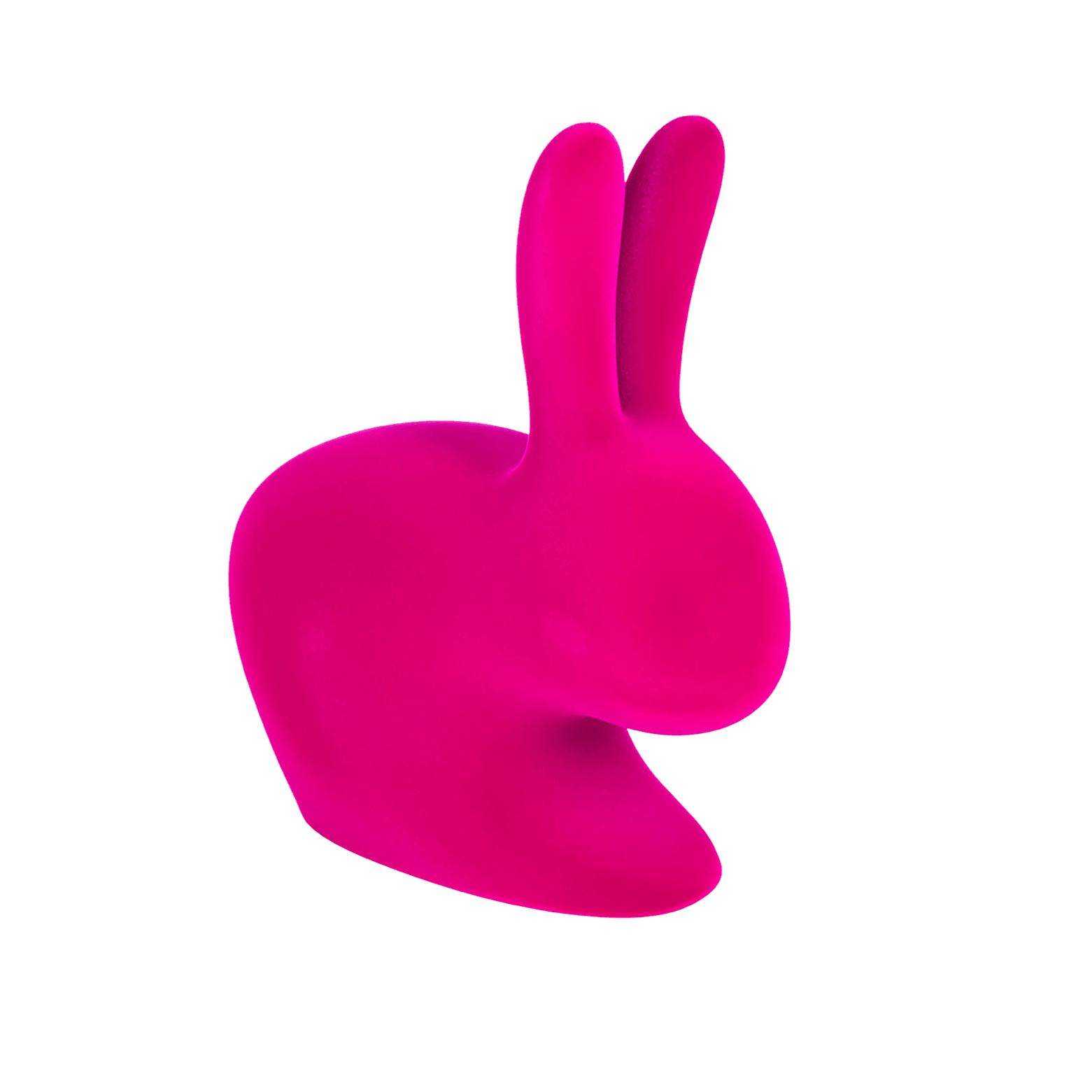 Krzesło BABY RABBIT VELVET fuksja Qeeboo    Eye on Design
