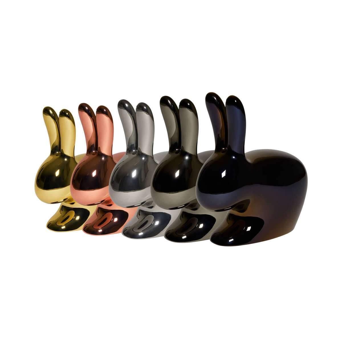 Krzesło RABBIT METALLIC srebrny Qeeboo    Eye on Design