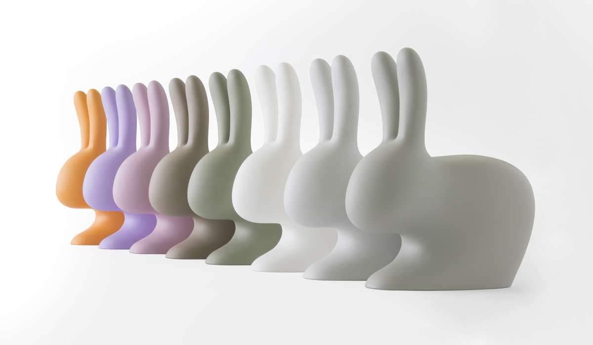 Krzesło RABBIT różowy Qeeboo    Eye on Design