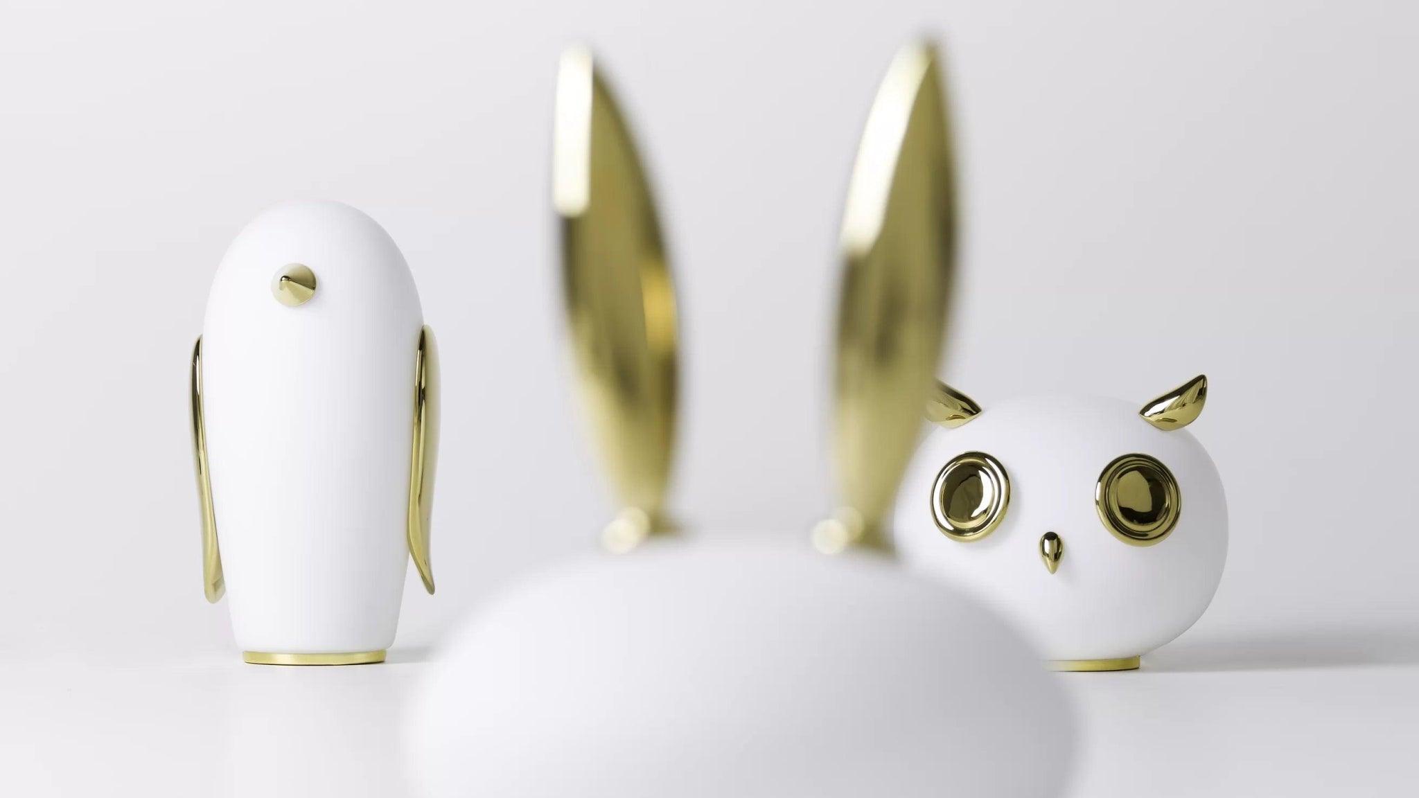 Lampa dekoracyjna PET LIGHT UHUH - OWL złoty Moooi    Eye on Design