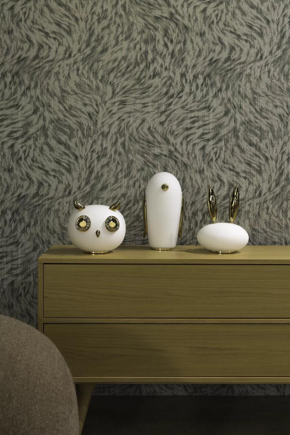 Decorative lamp PET LIGHT UHUH - OWL gold Moooi Eye on Design