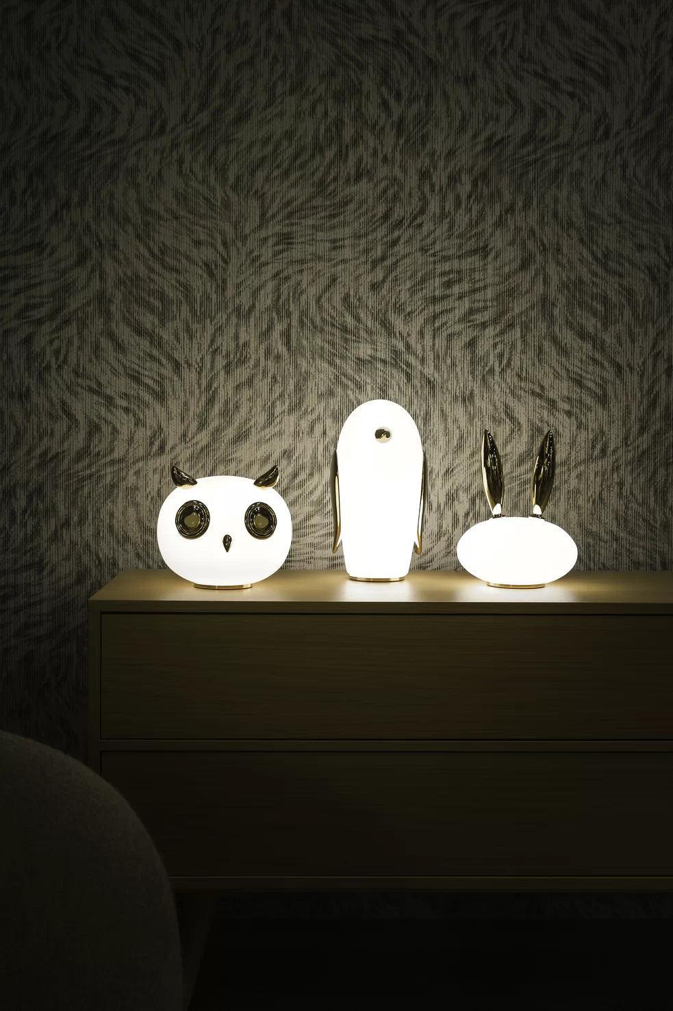 Decorative lamp PET LIGHT UHUH - OWL gold Moooi Eye on Design