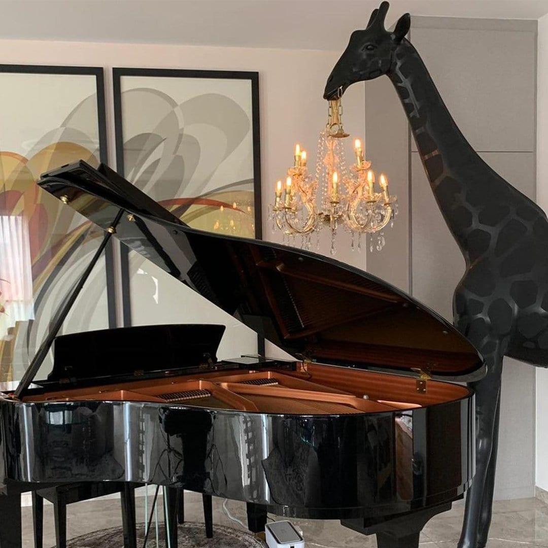Lampa GIRAFFE IN LOVE M czarna Qeeboo    Eye on Design