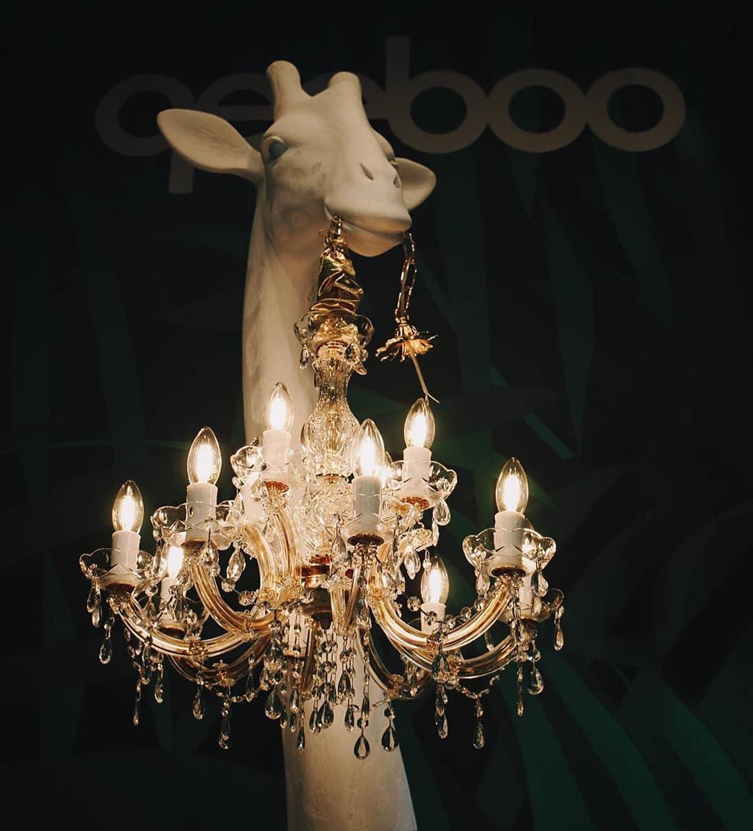 Lampa GIRAFFE IN LOVE XL biała Qeeboo    Eye on Design
