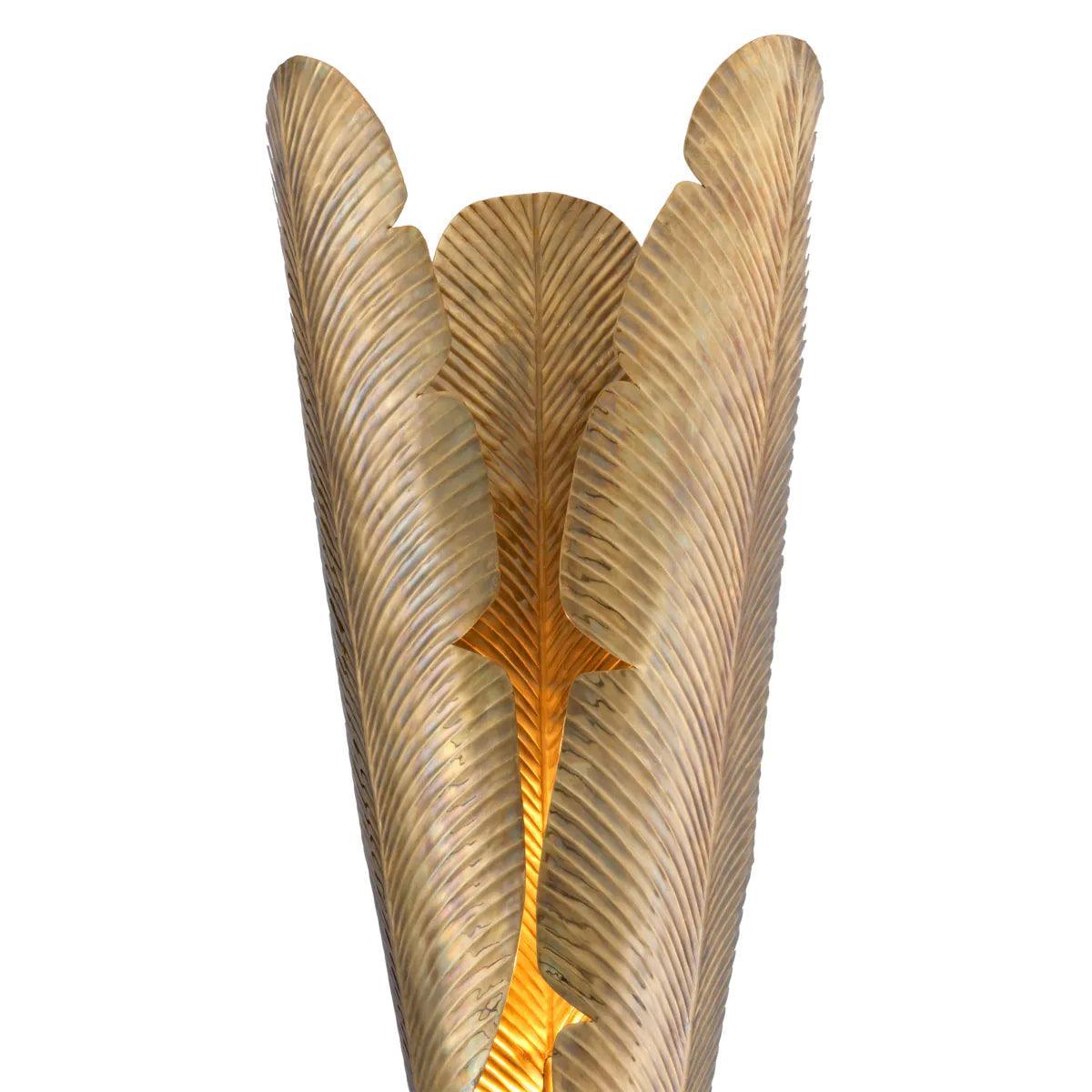 Lampa podłogowa PLANTAIN mosiężny Eichholtz    Eye on Design