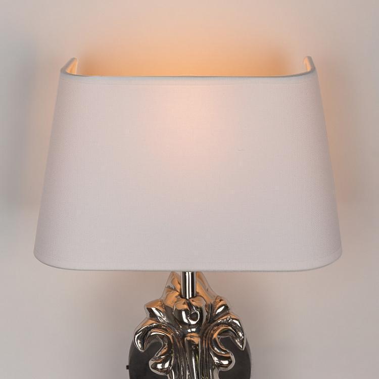 Lampa ścienna BEAU SITE srebrny z białym kloszem Eichholtz    Eye on Design