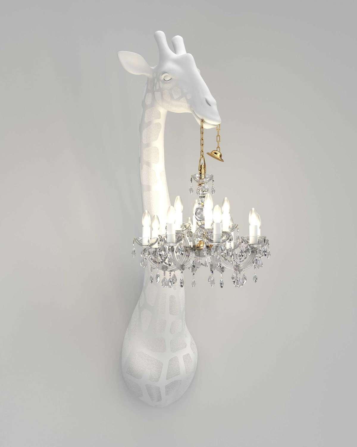 Lampa ścienna GIRAFFE IN LOVE biała Qeeboo    Eye on Design