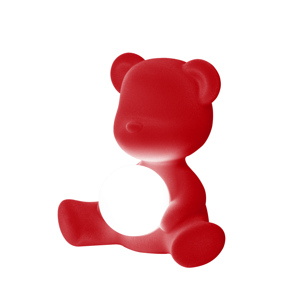 Lampa TEDDY GIRL VELVET czerwona Qeeboo    Eye on Design