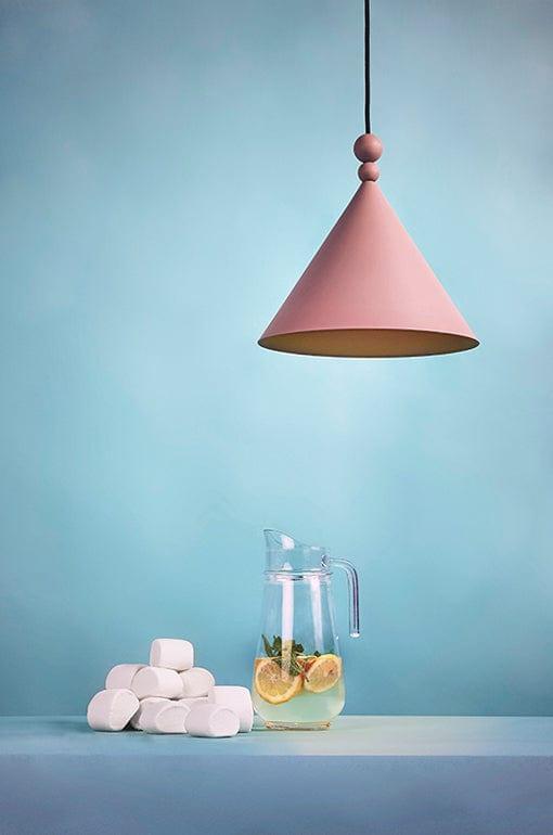 Lampa wisząca KONKO pudrowy róż Loftlight    Eye on Design