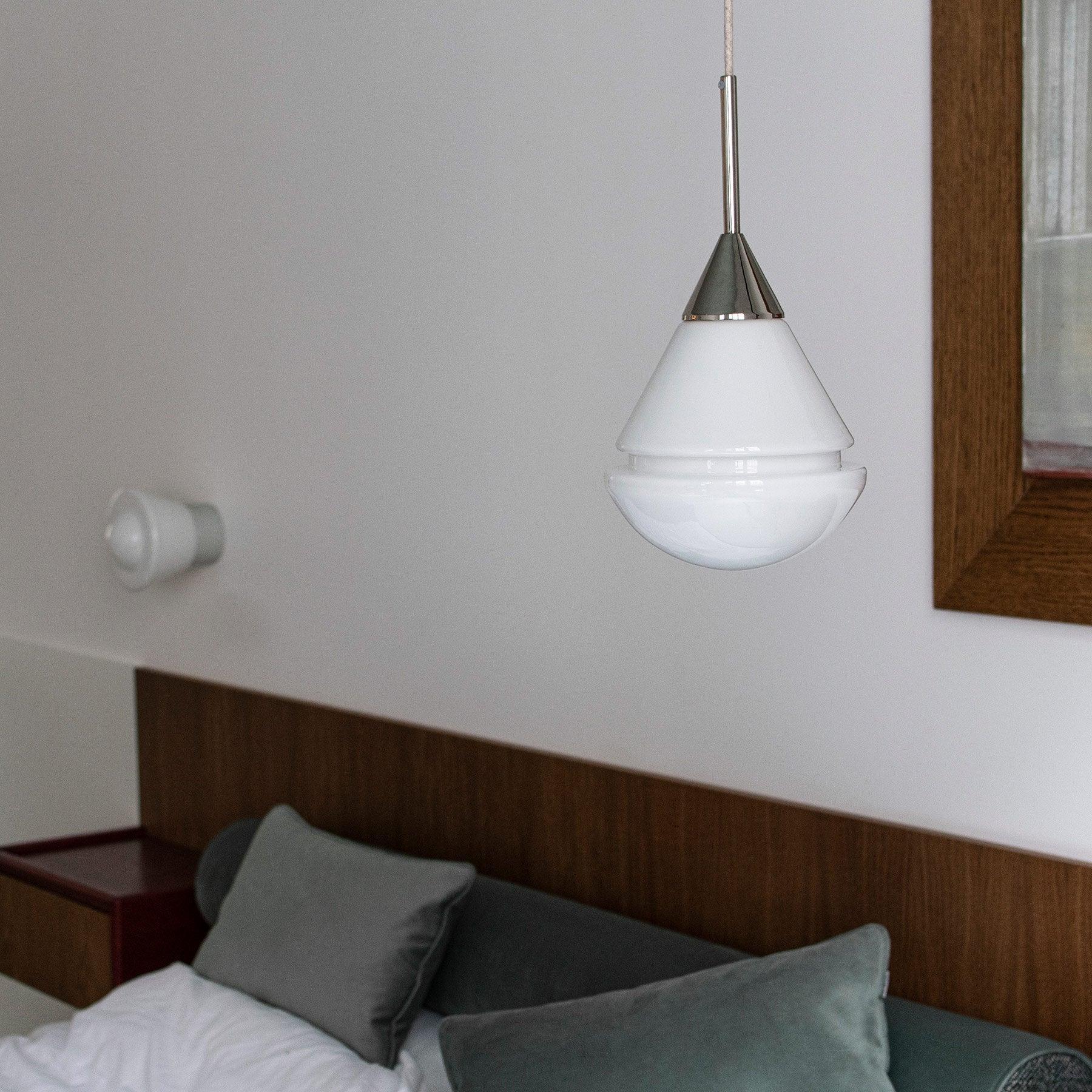 Lampa wisząca KROPLA nikiel Embassy Interiors    Eye on Design