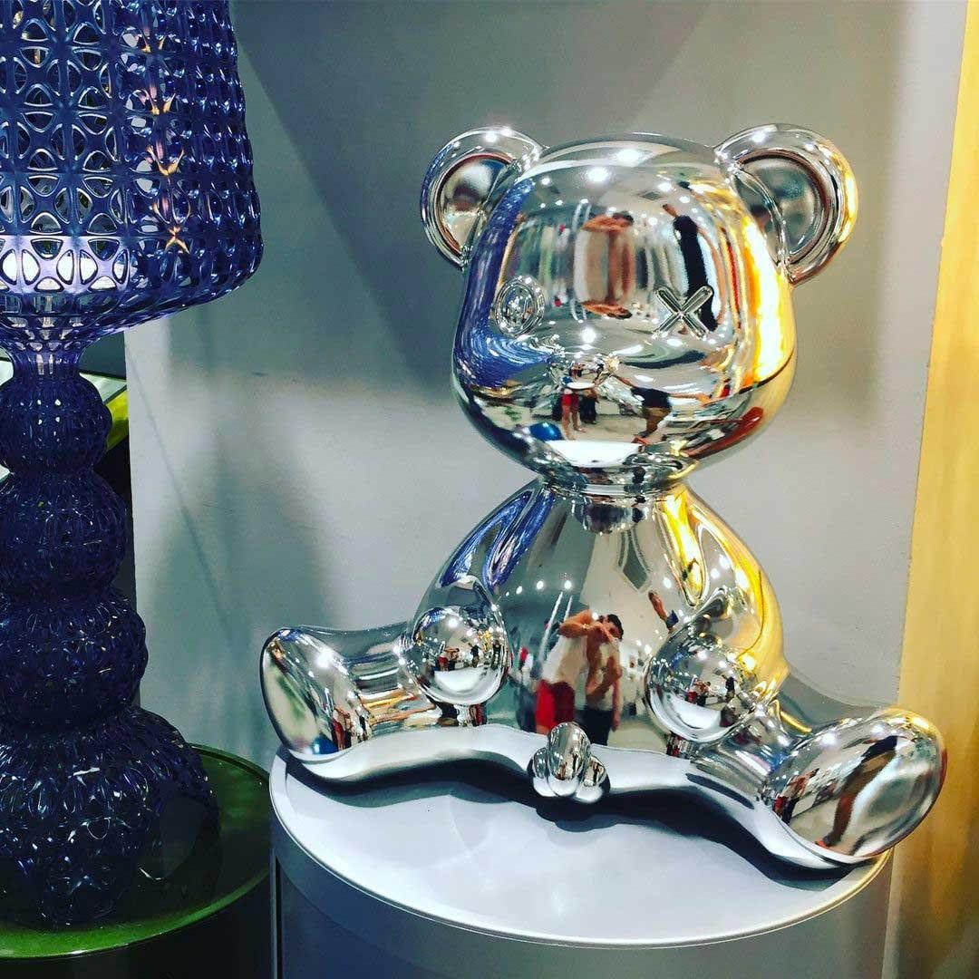 Lampka TEDDY BOY srebrny Qeeboo    Eye on Design