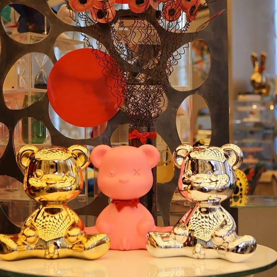 Lampka TEDDY BOY srebrny Qeeboo    Eye on Design