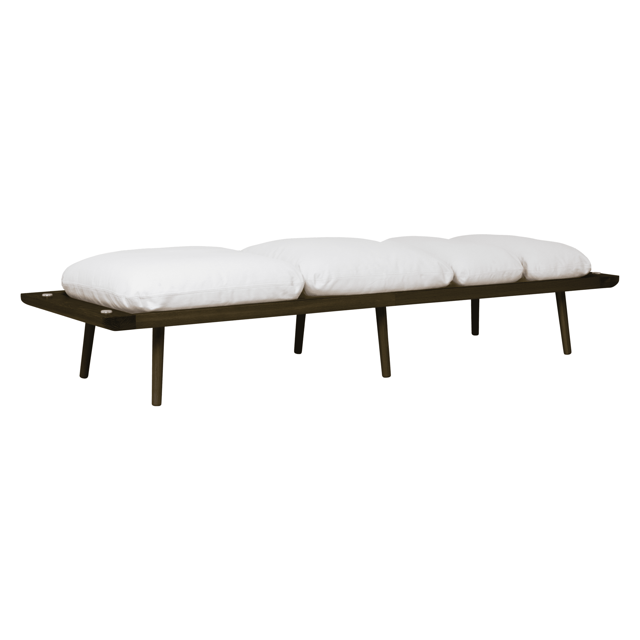 Leżanka LOUNGE AROUND baby blue z ciemno dębową podstawą UMAGE    Eye on Design