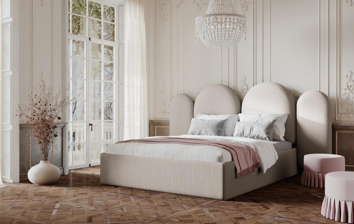 Łóżko tapicerowane CLOUD beżowy Happy Barok    Eye on Design
