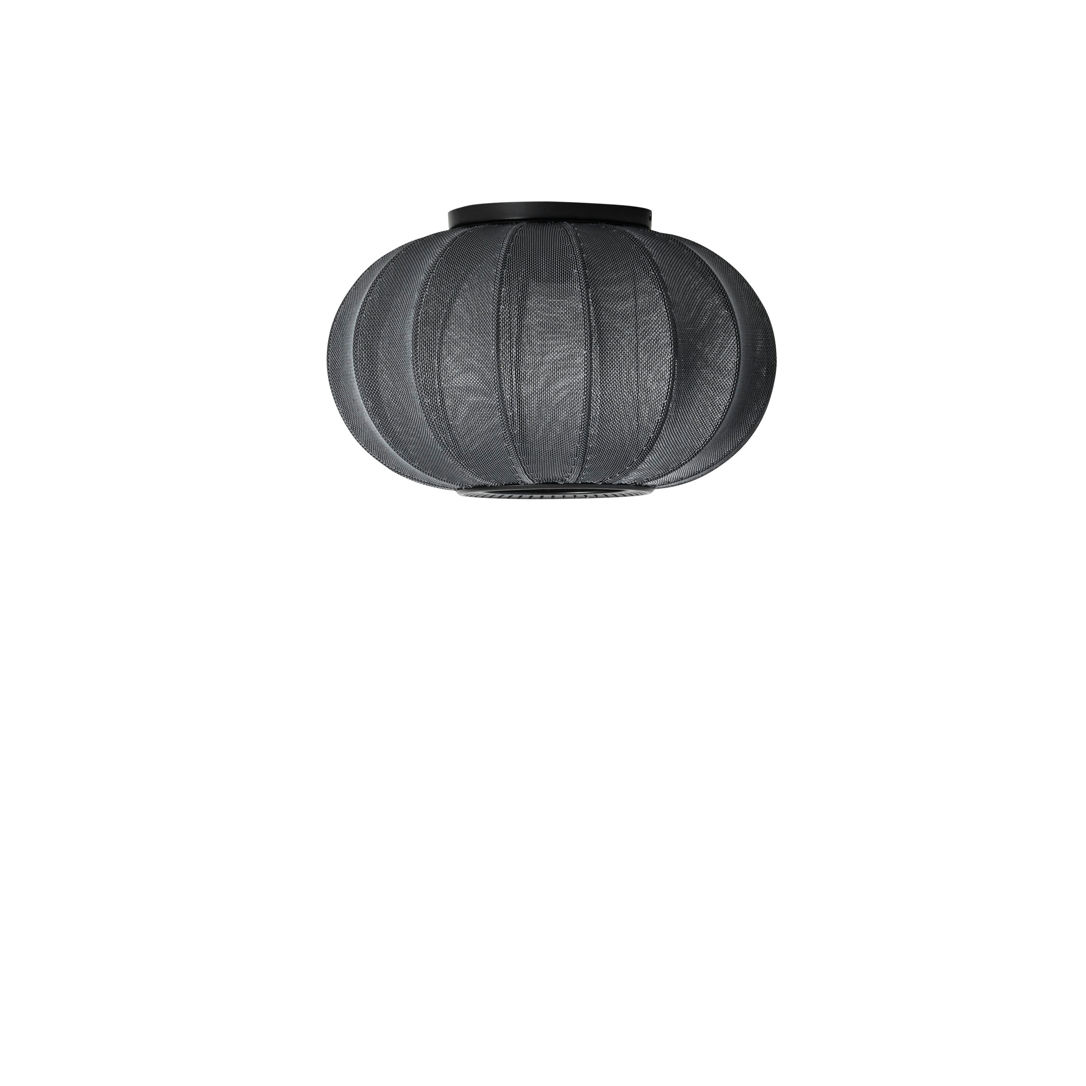 Ovale Deckenlampe mit Strickwitni
