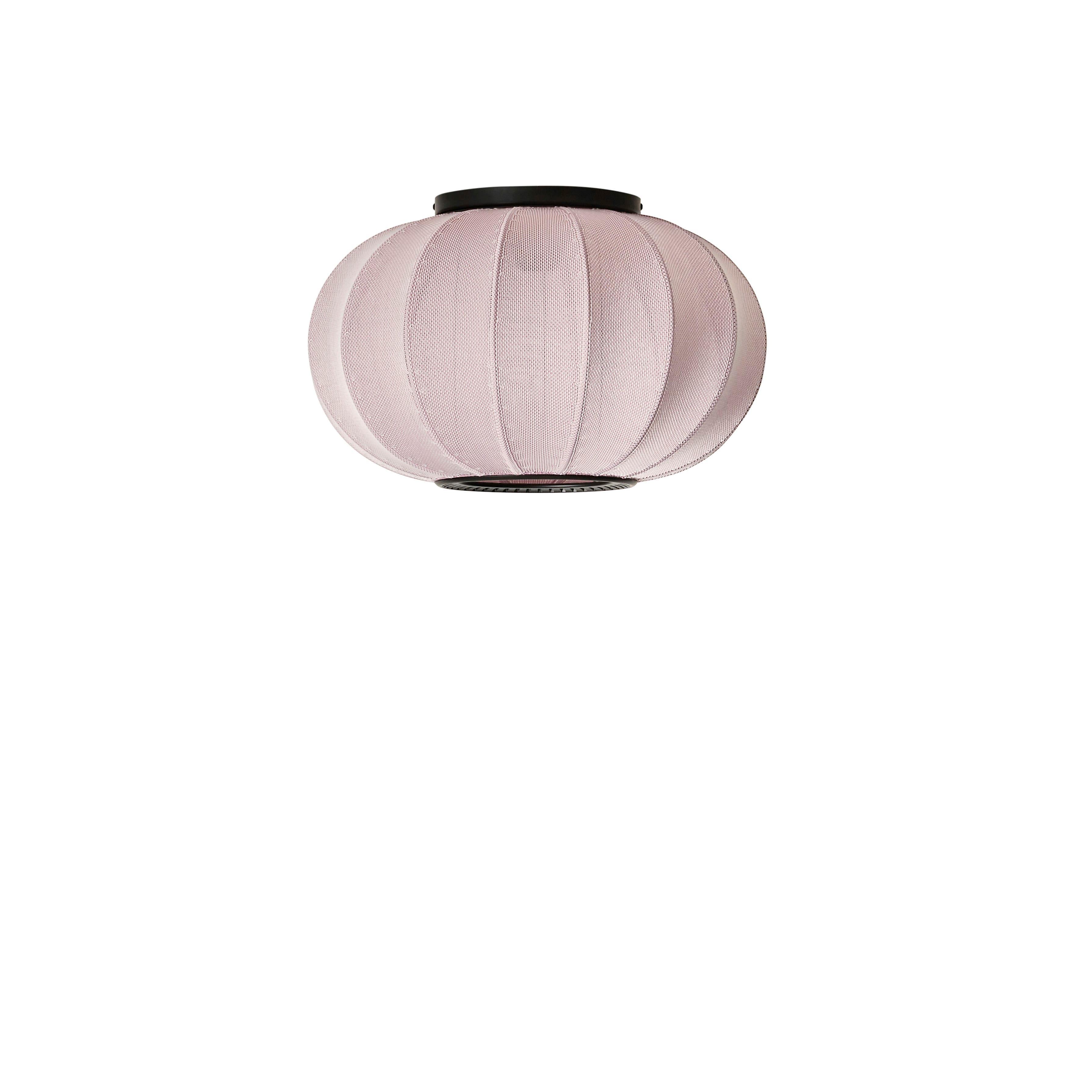 Knit-Wit Oval ceiling lamp: light pink