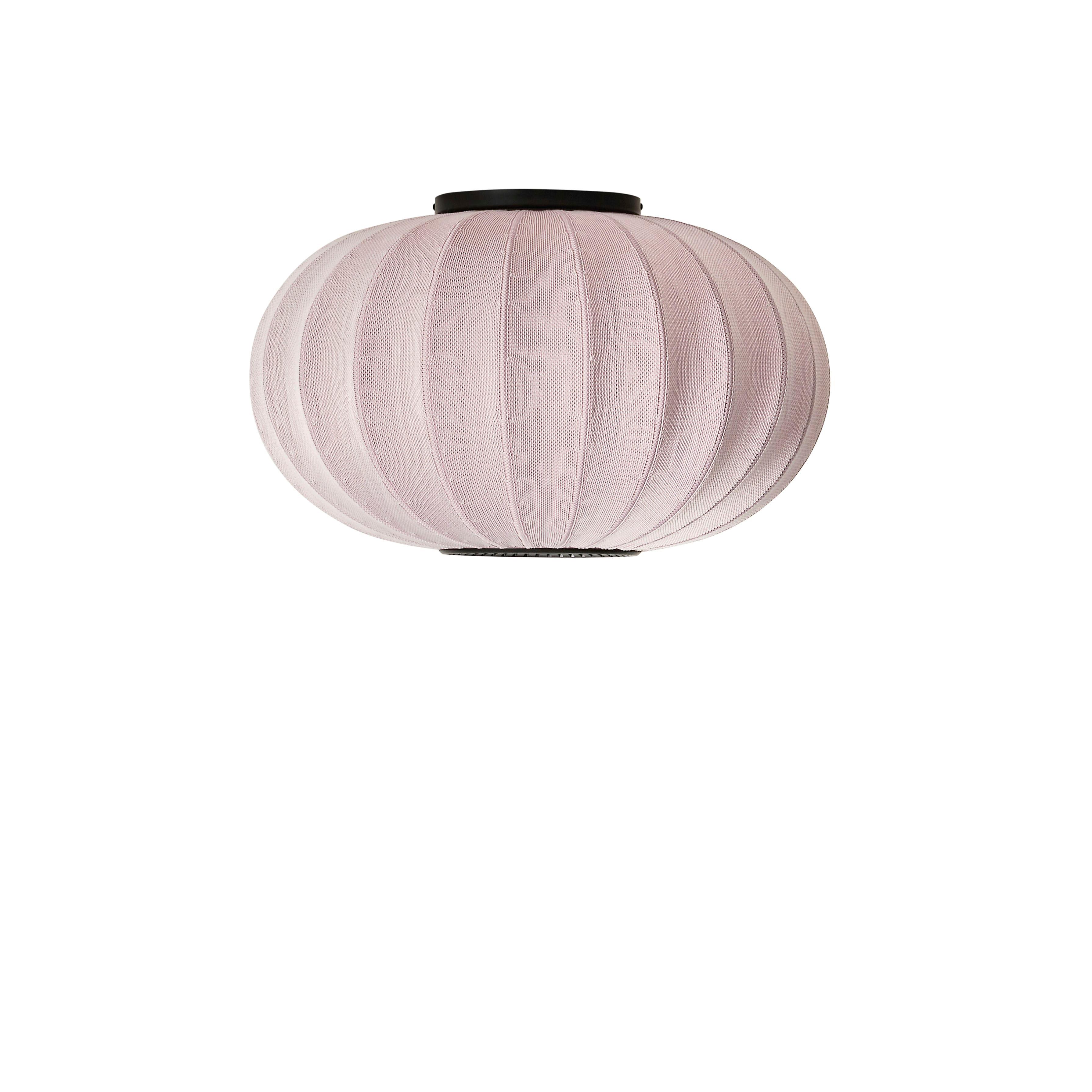 Knit-Wit Oval ceiling lamp: light pink
