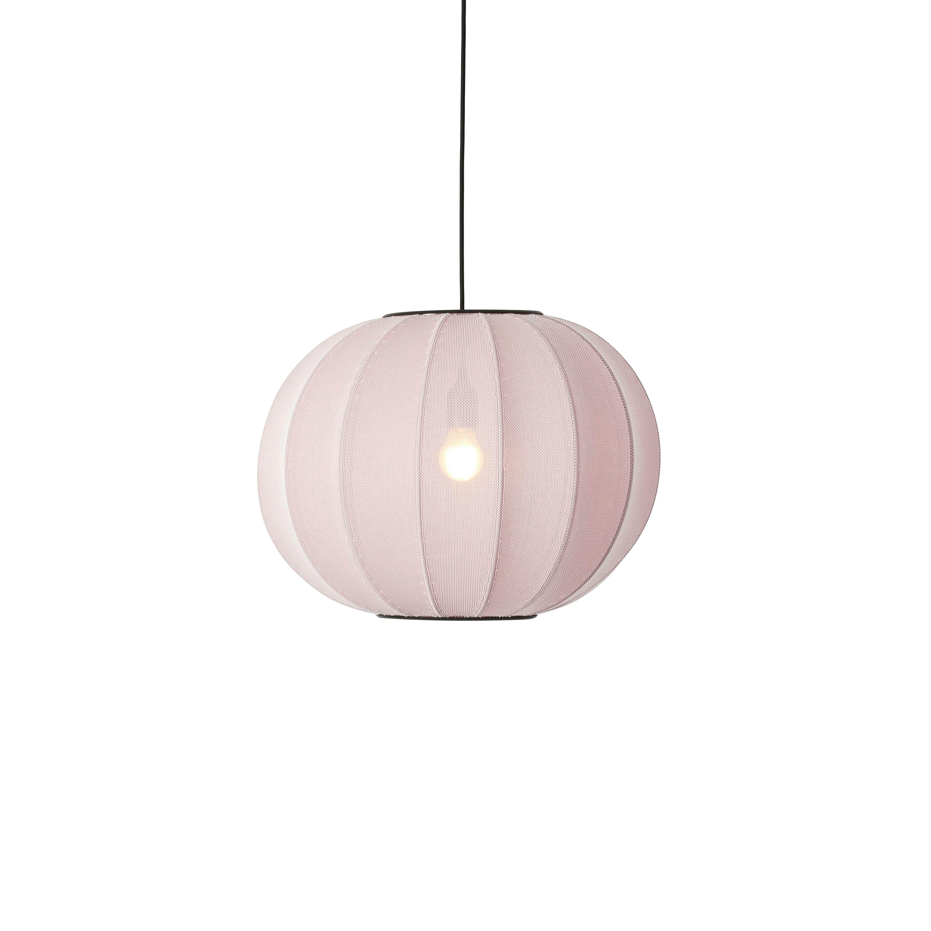 Knit-Wit Round hanging lamp light pink