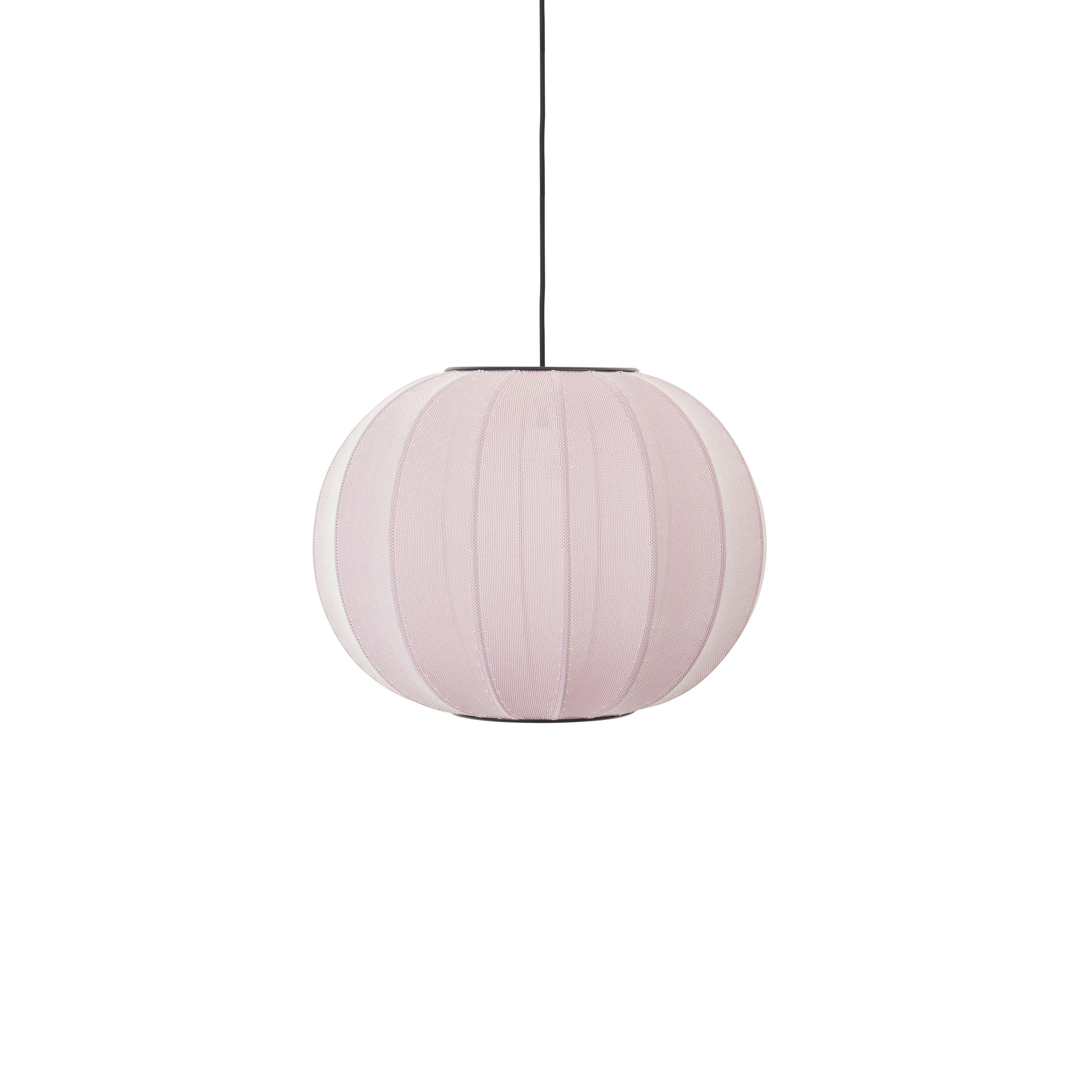Knit-Wit Round hanging lamp light pink