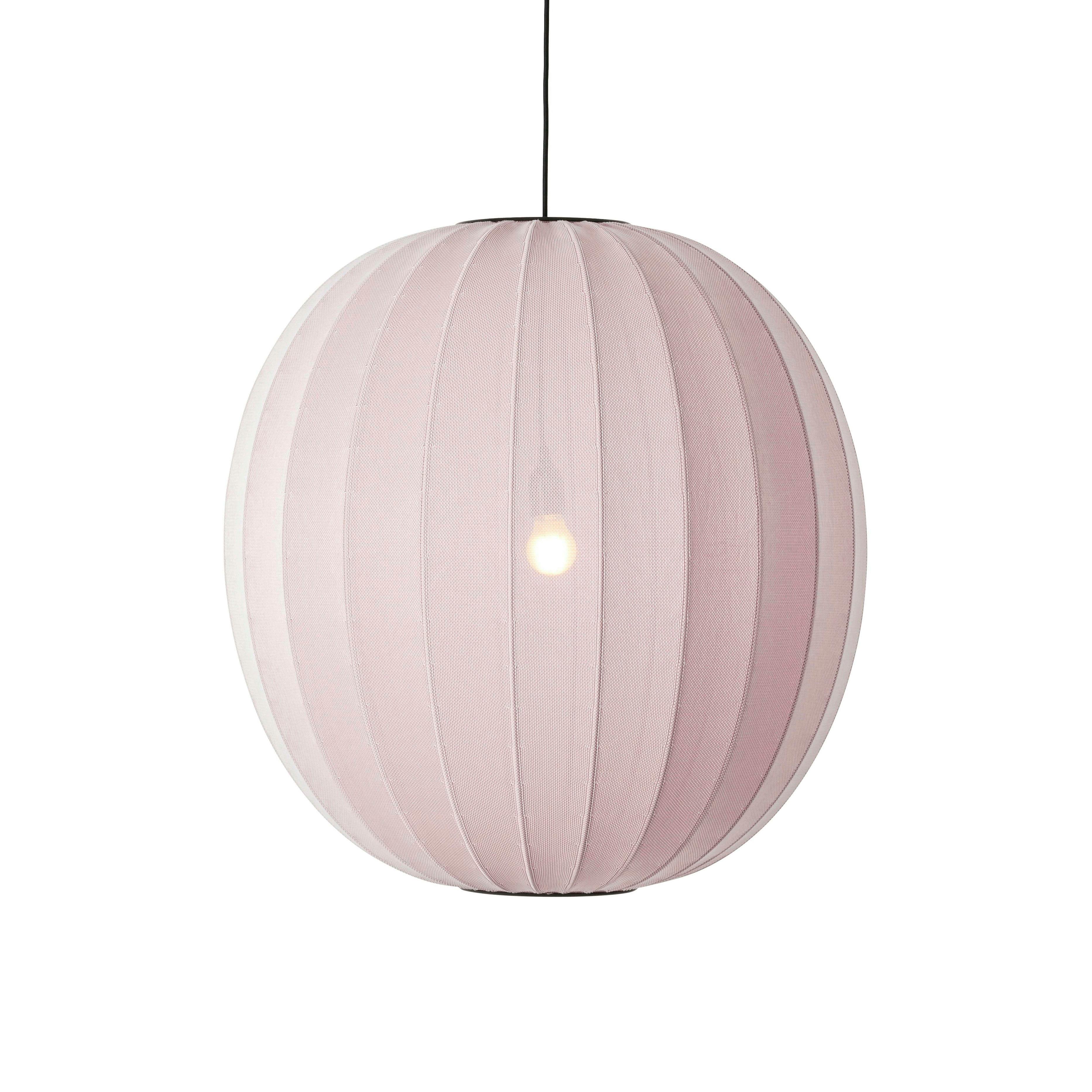 Knit-Wit Round hanging lamp light pink