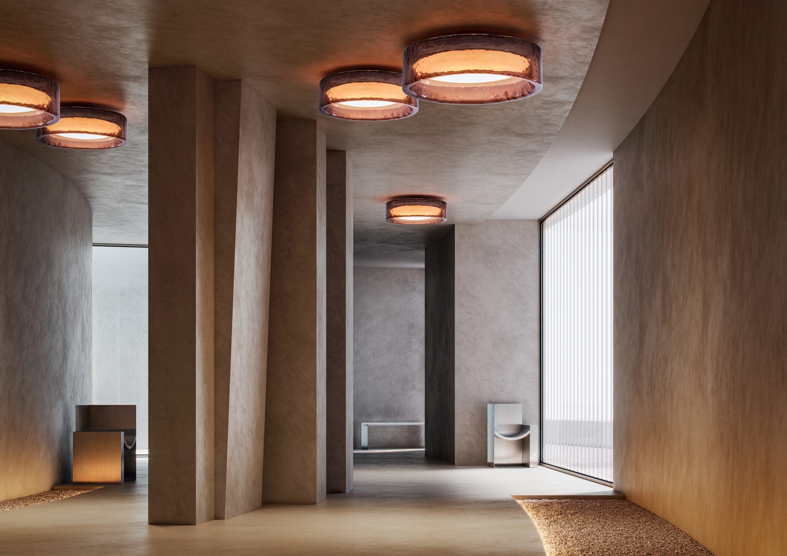 RINGO green ceiling lamp