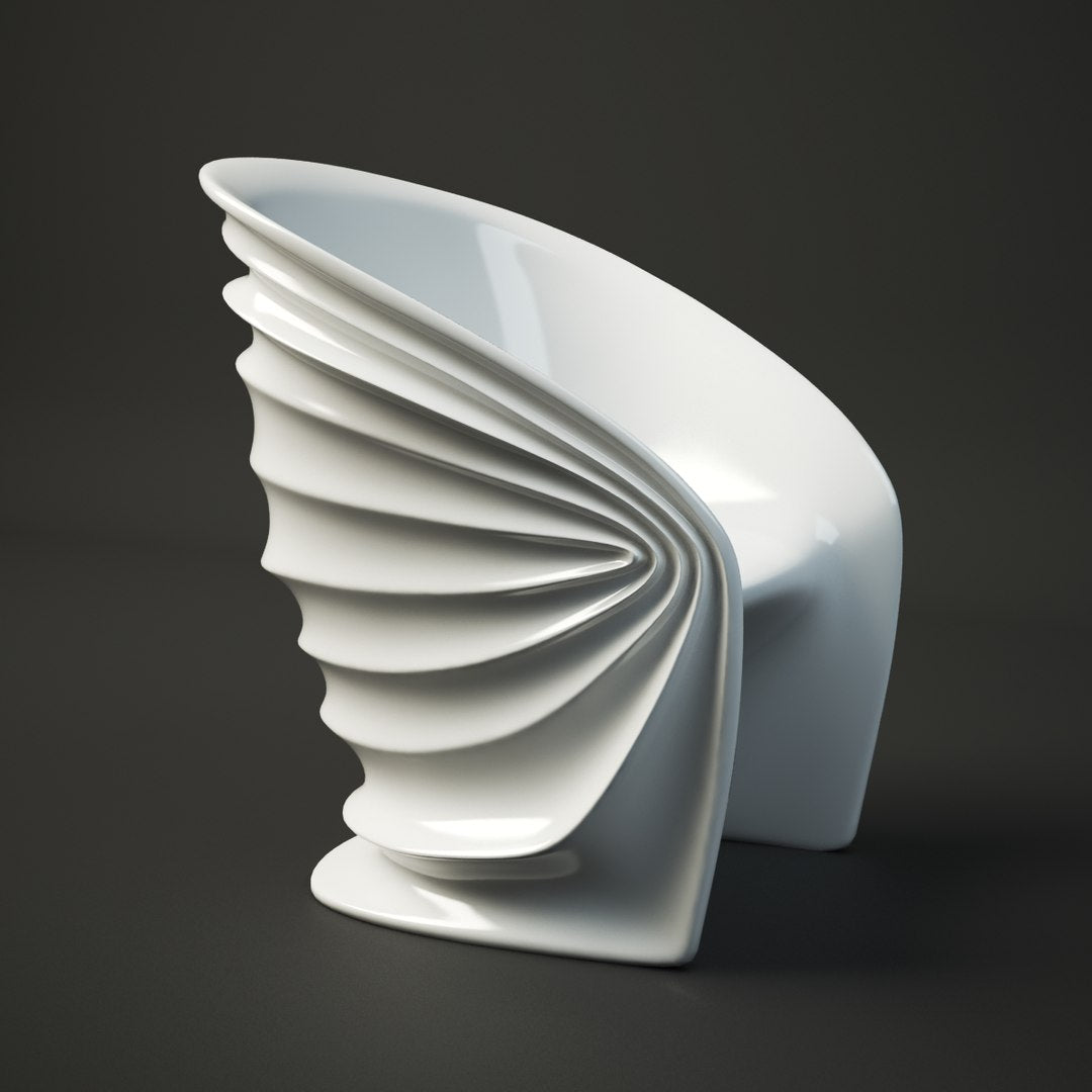 Modesty Veiled White armchair