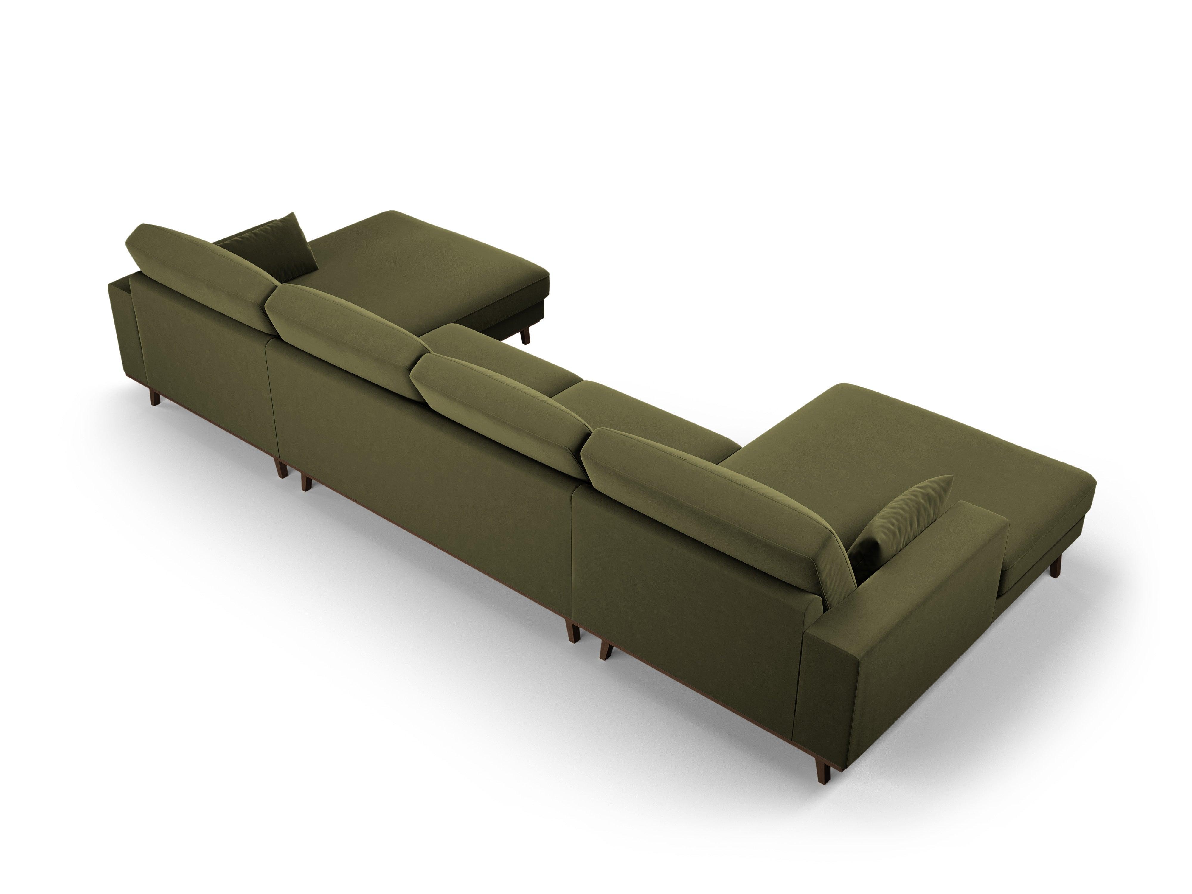 Narożnik aksamitny panoramiczny HEBE zielony Mazzini Sofas    Eye on Design