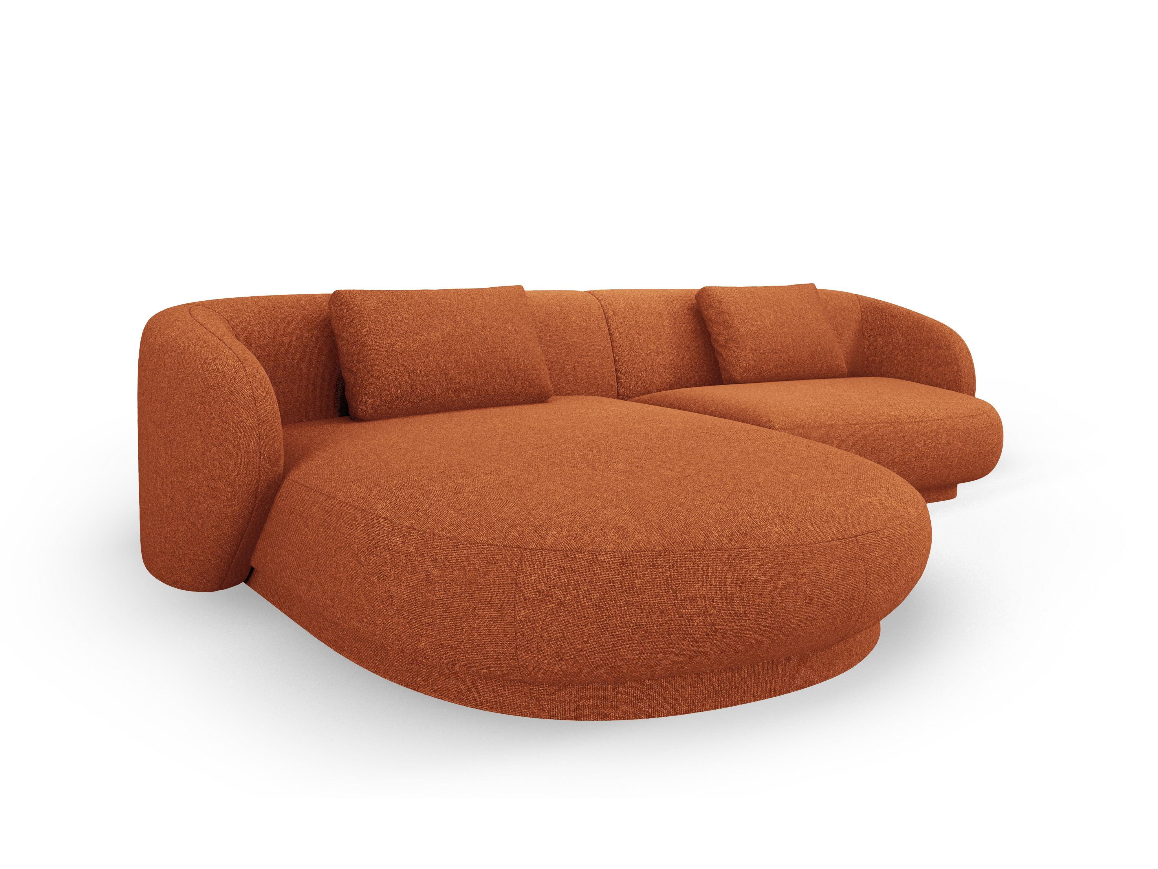 Narożnik lewostronny CAMDEN terracotta szenil Cosmopolitan Design    Eye on Design