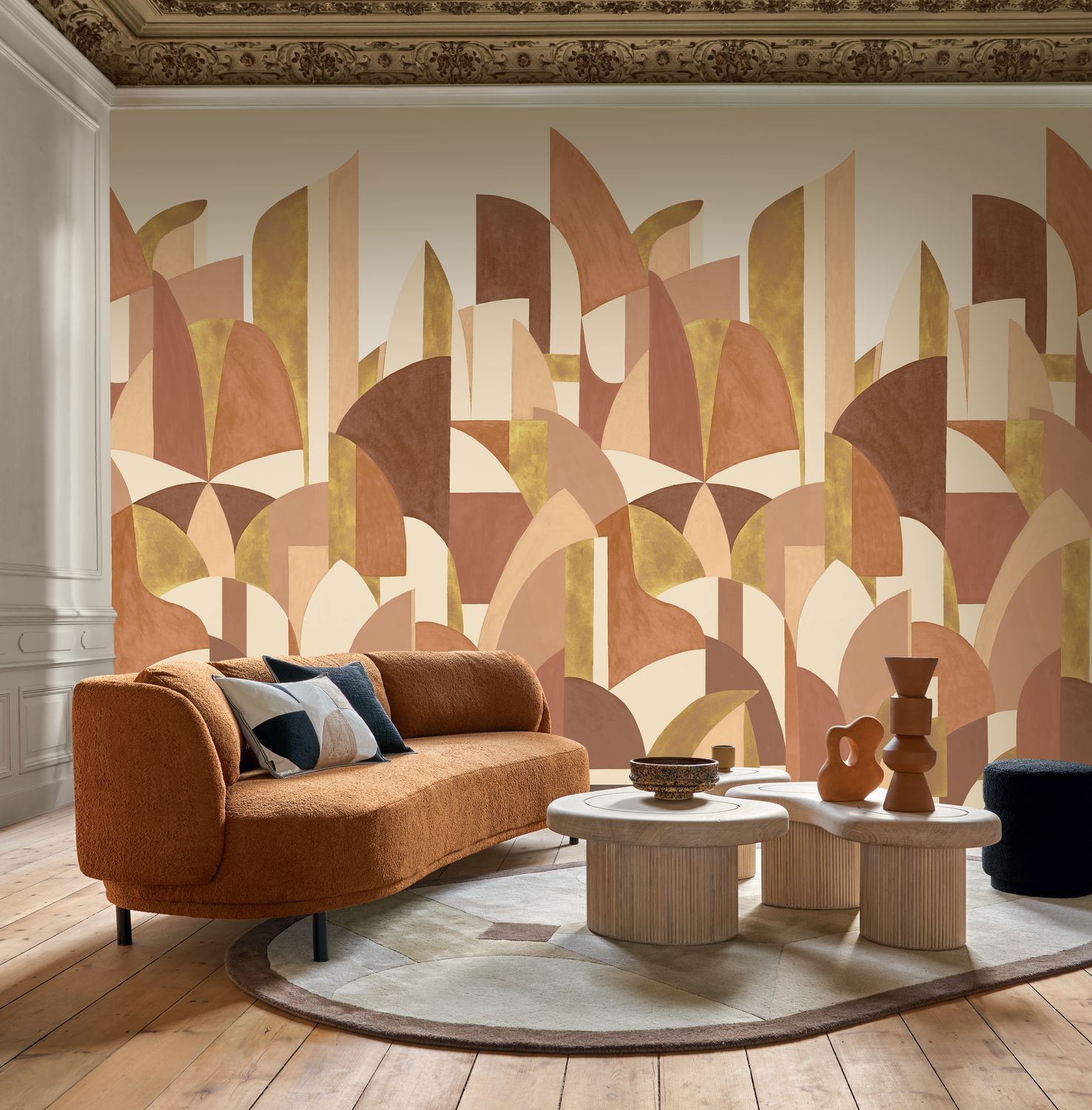 Wandbild PABLO beige-orange